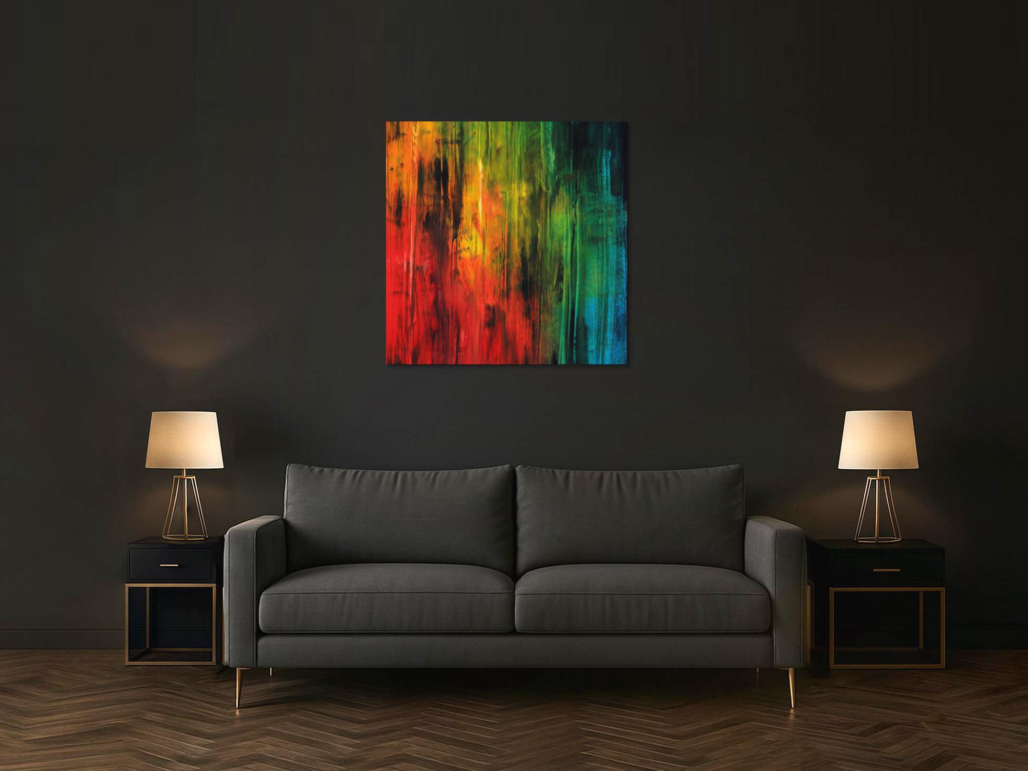 Abstraktes Bild auf Leinwand