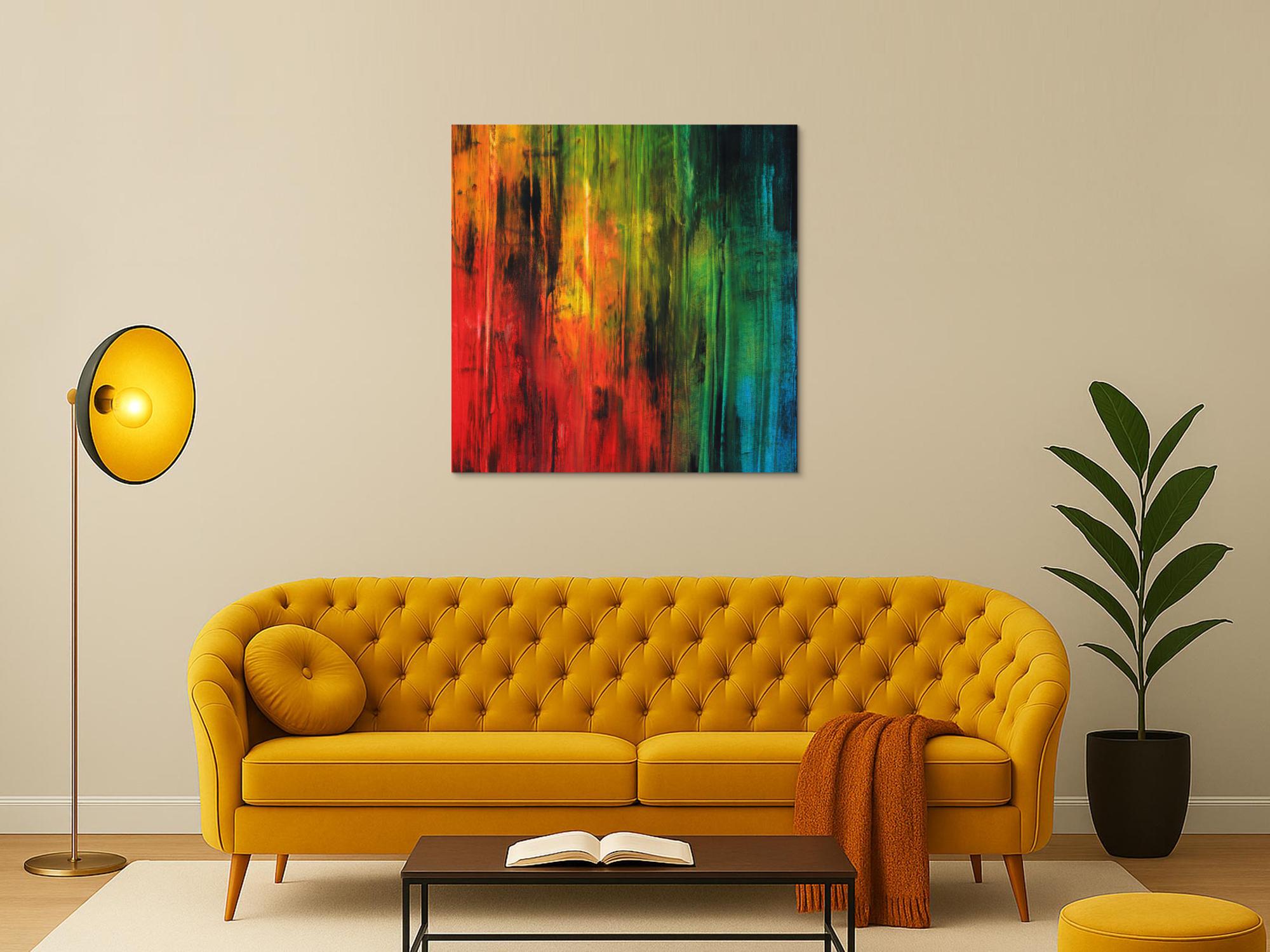 Abstraktes Bild auf Leinwand