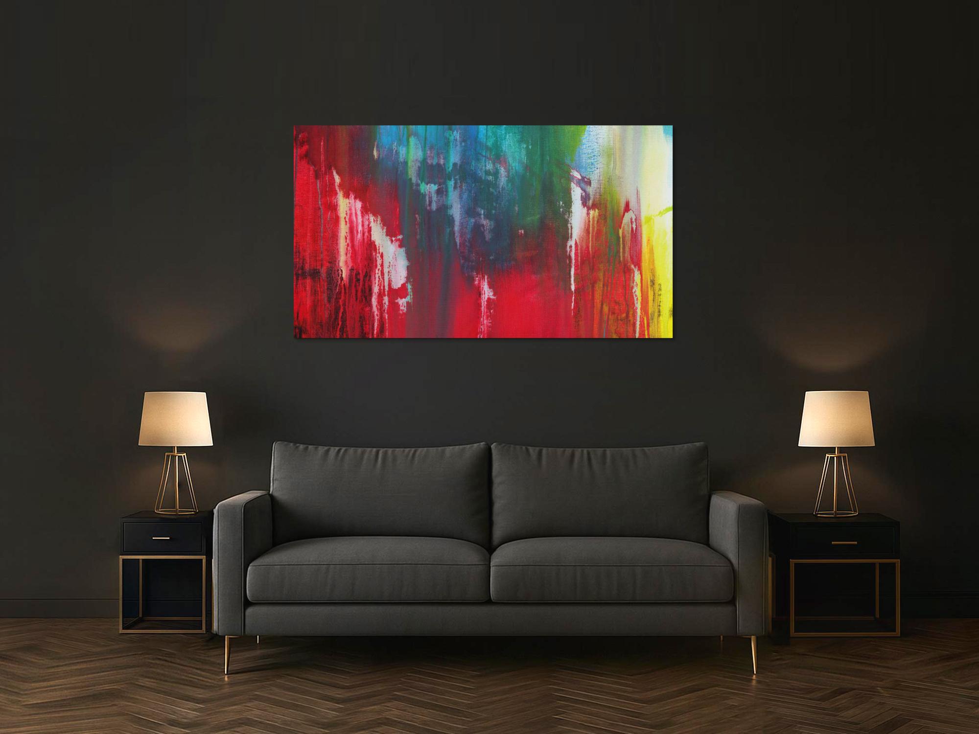 Abstraktes Bild auf Leinwand