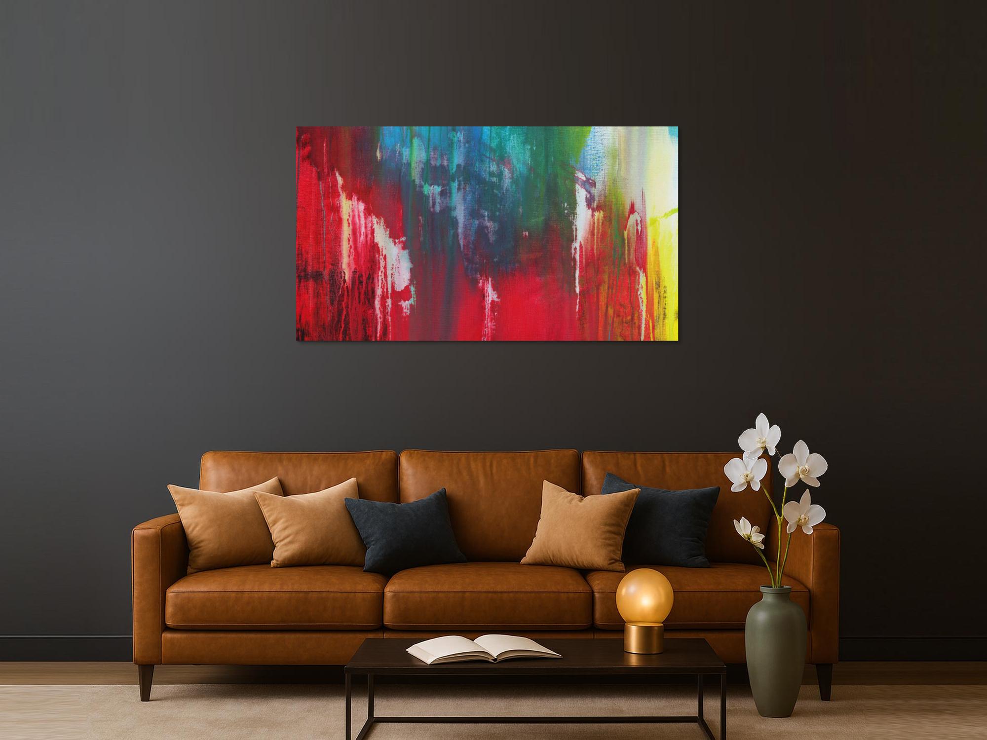 Abstraktes Bild auf Leinwand