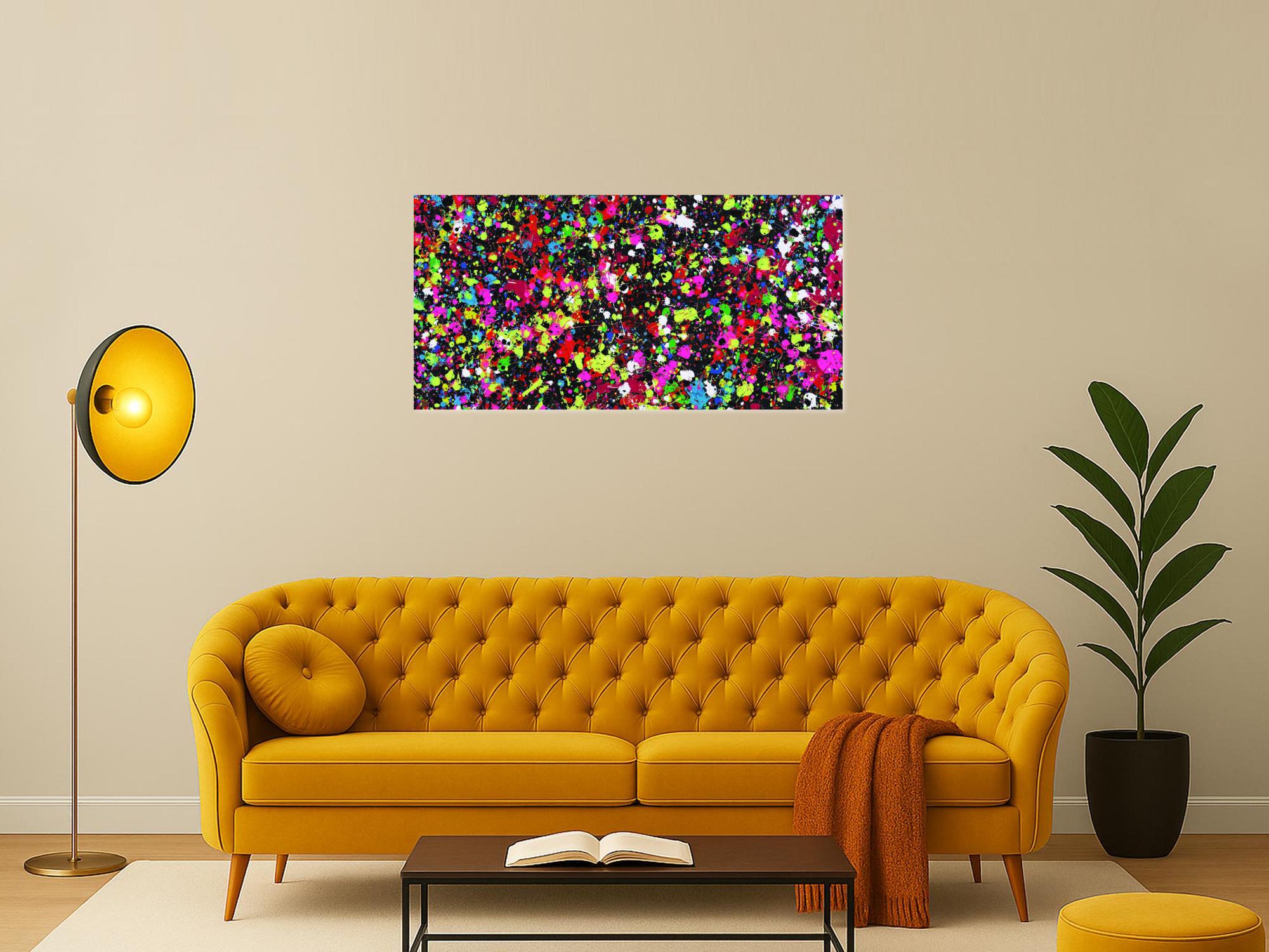 Abstraktes Bild auf Leinwand