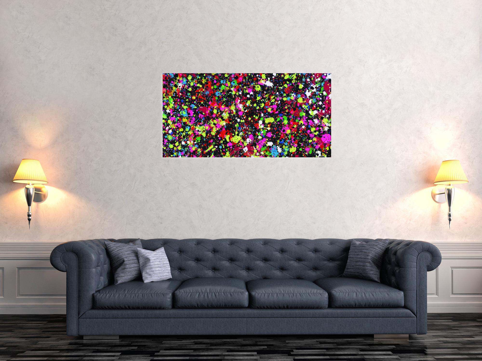 Abstraktes Bild auf Leinwand