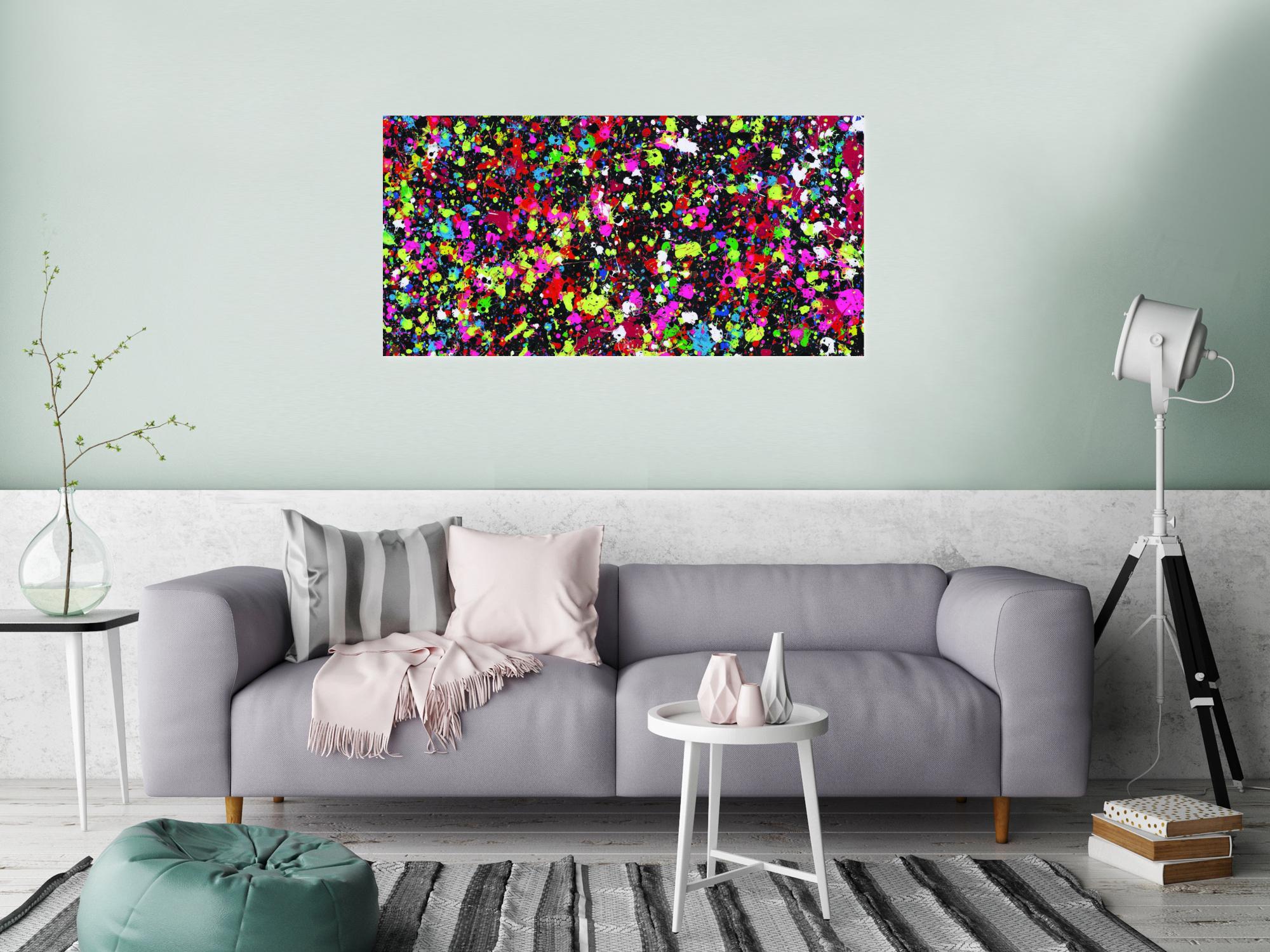 Abstraktes Bild auf Leinwand