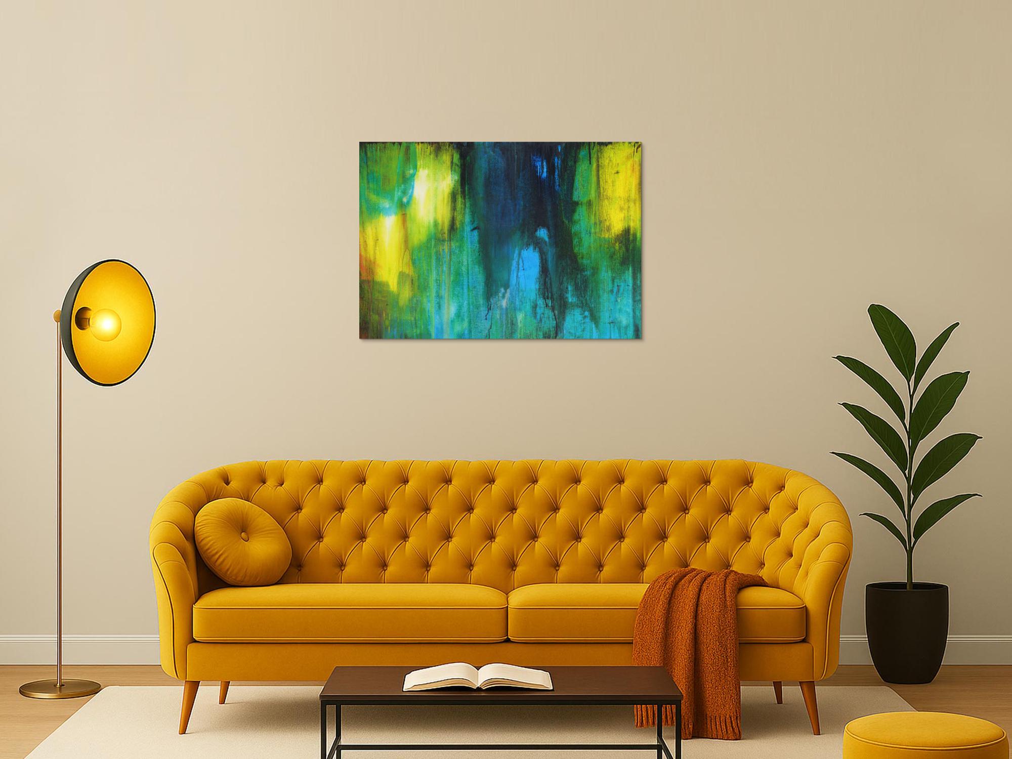 Abstraktes Bild auf Leinwand