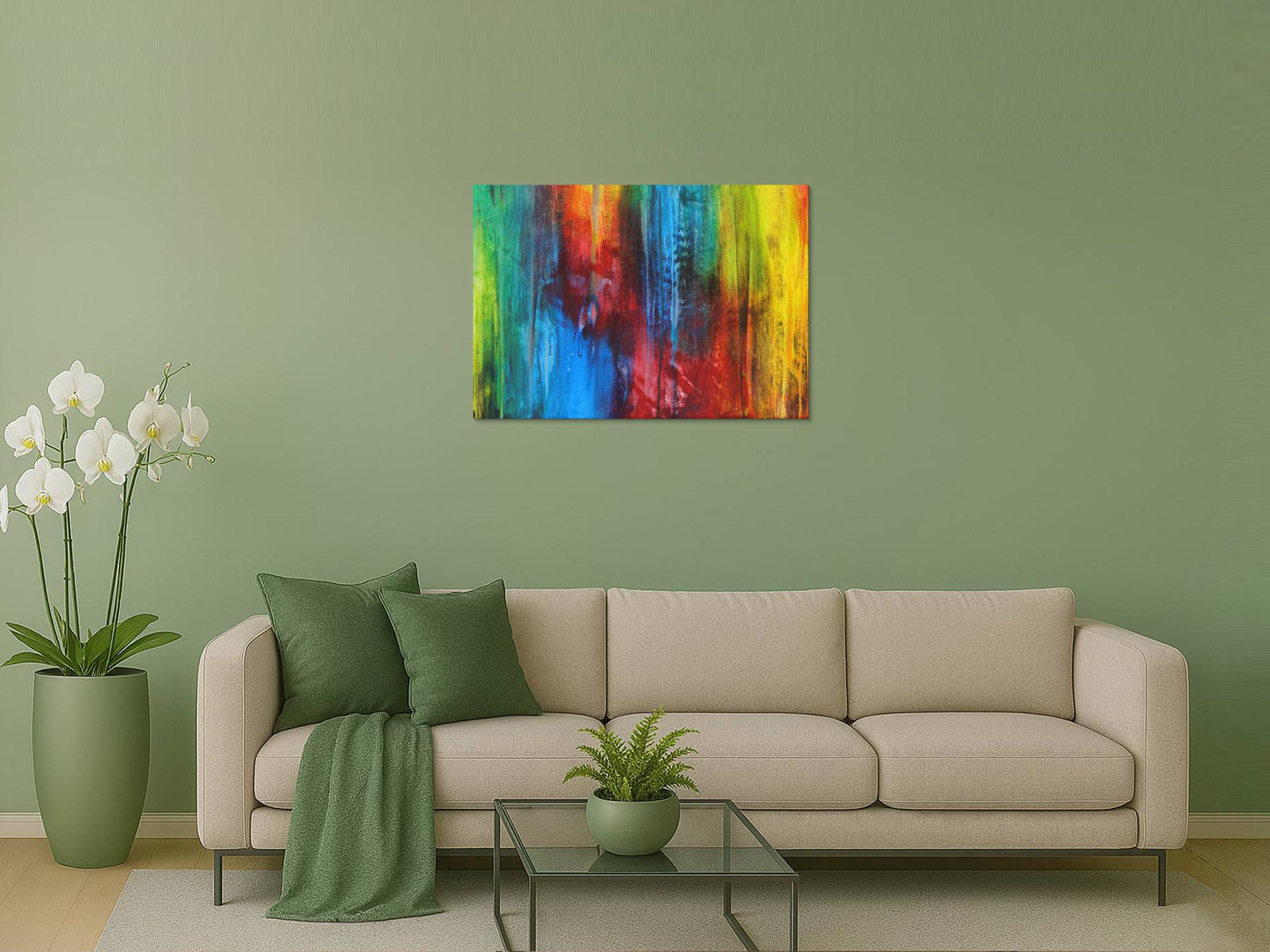 Abstraktes Bild auf Leinwand