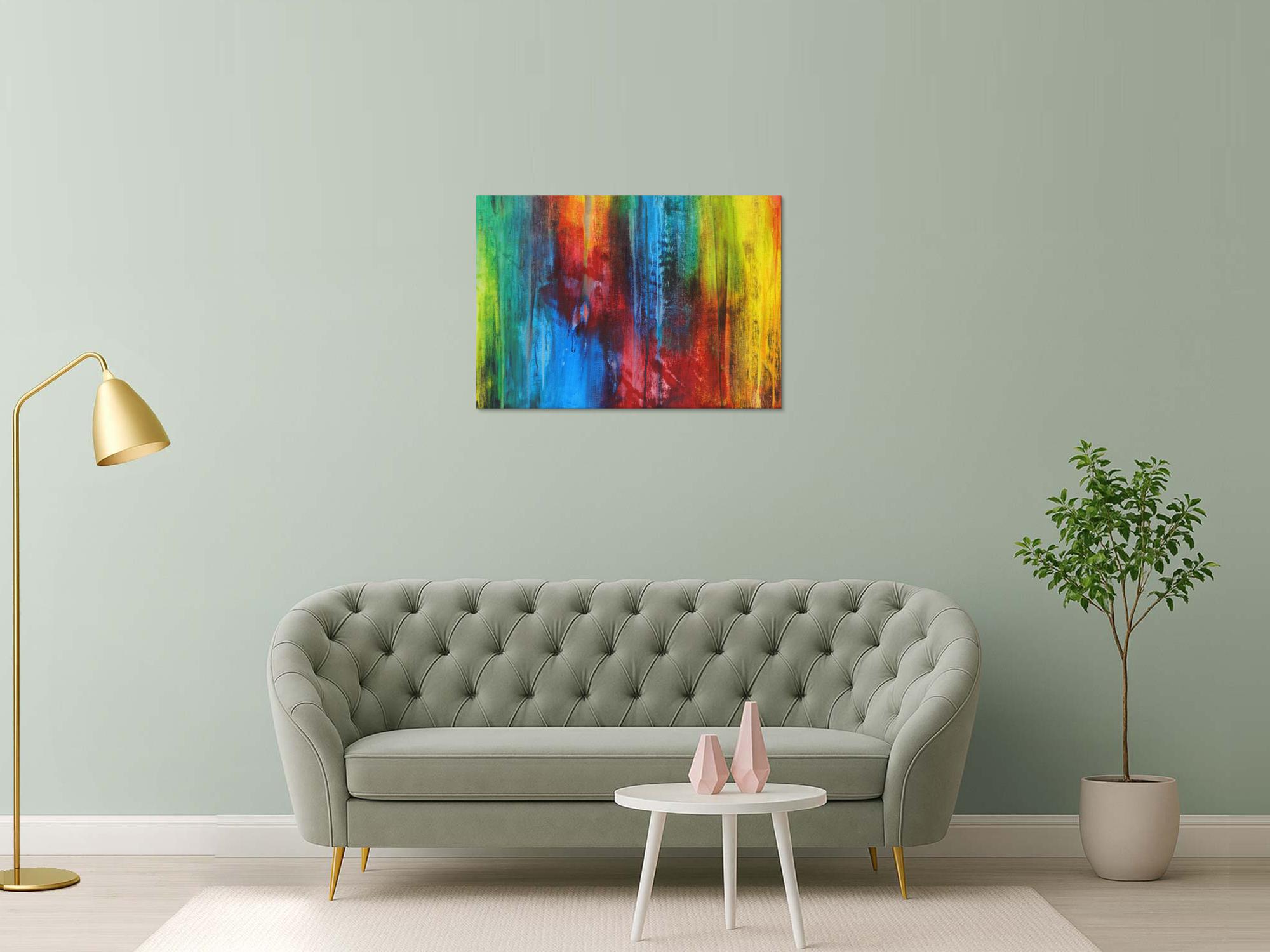 Abstraktes Bild auf Leinwand