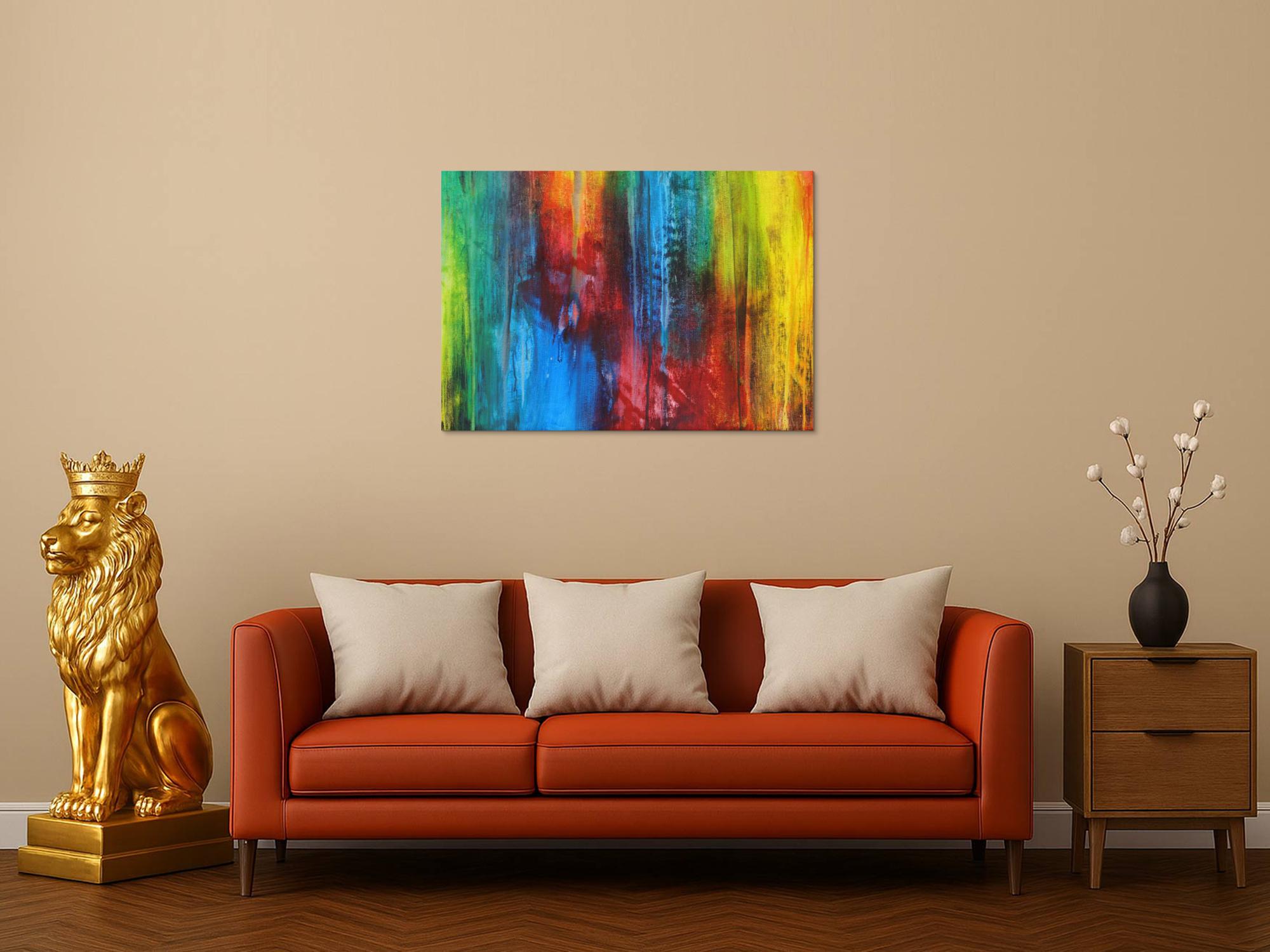 Abstraktes Bild auf Leinwand