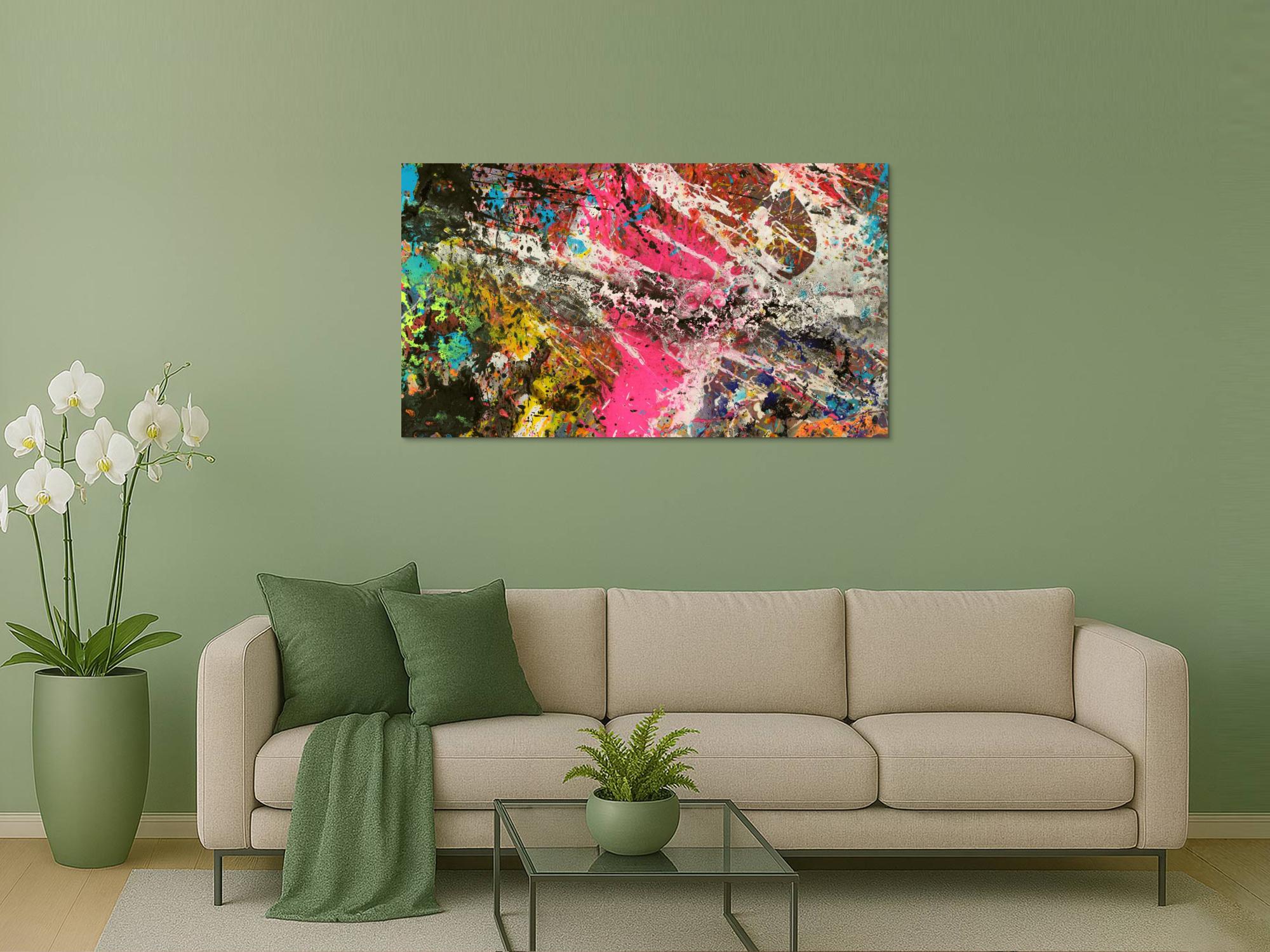 Abstraktes Bild auf Leinwand