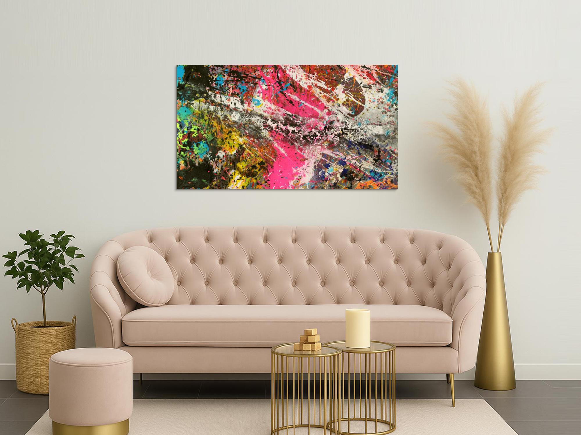 Abstraktes Bild auf Leinwand