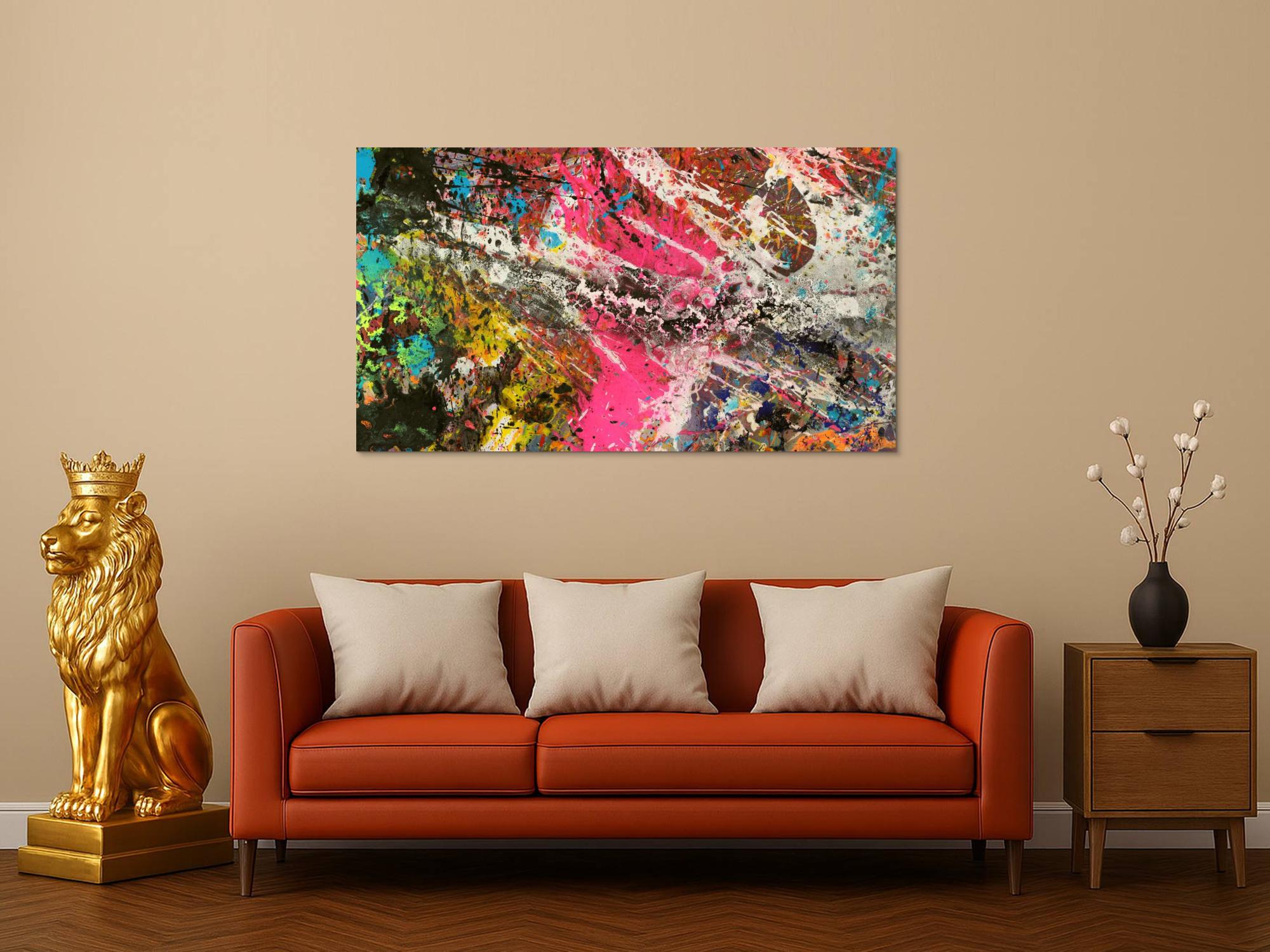 Abstraktes Bild auf Leinwand