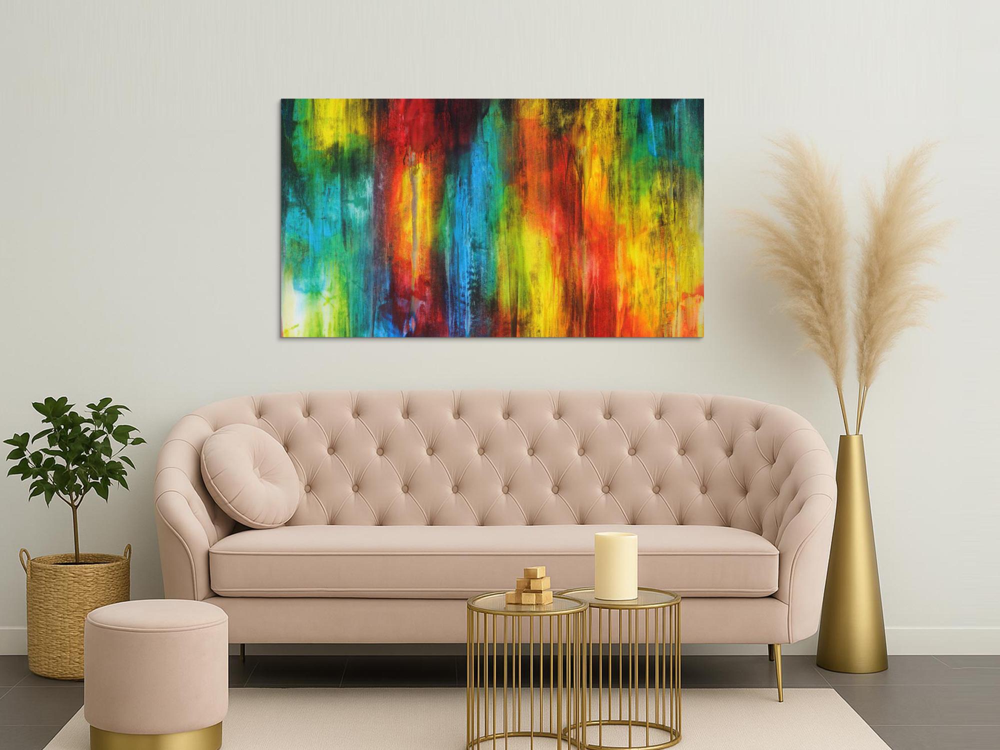 Abstraktes Bild auf Leinwand