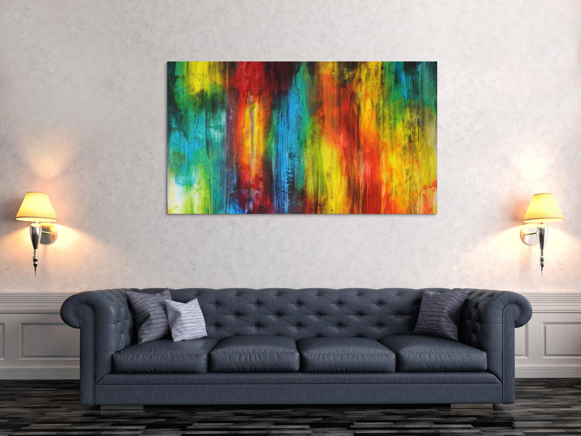 Abstraktes Bild auf Leinwand