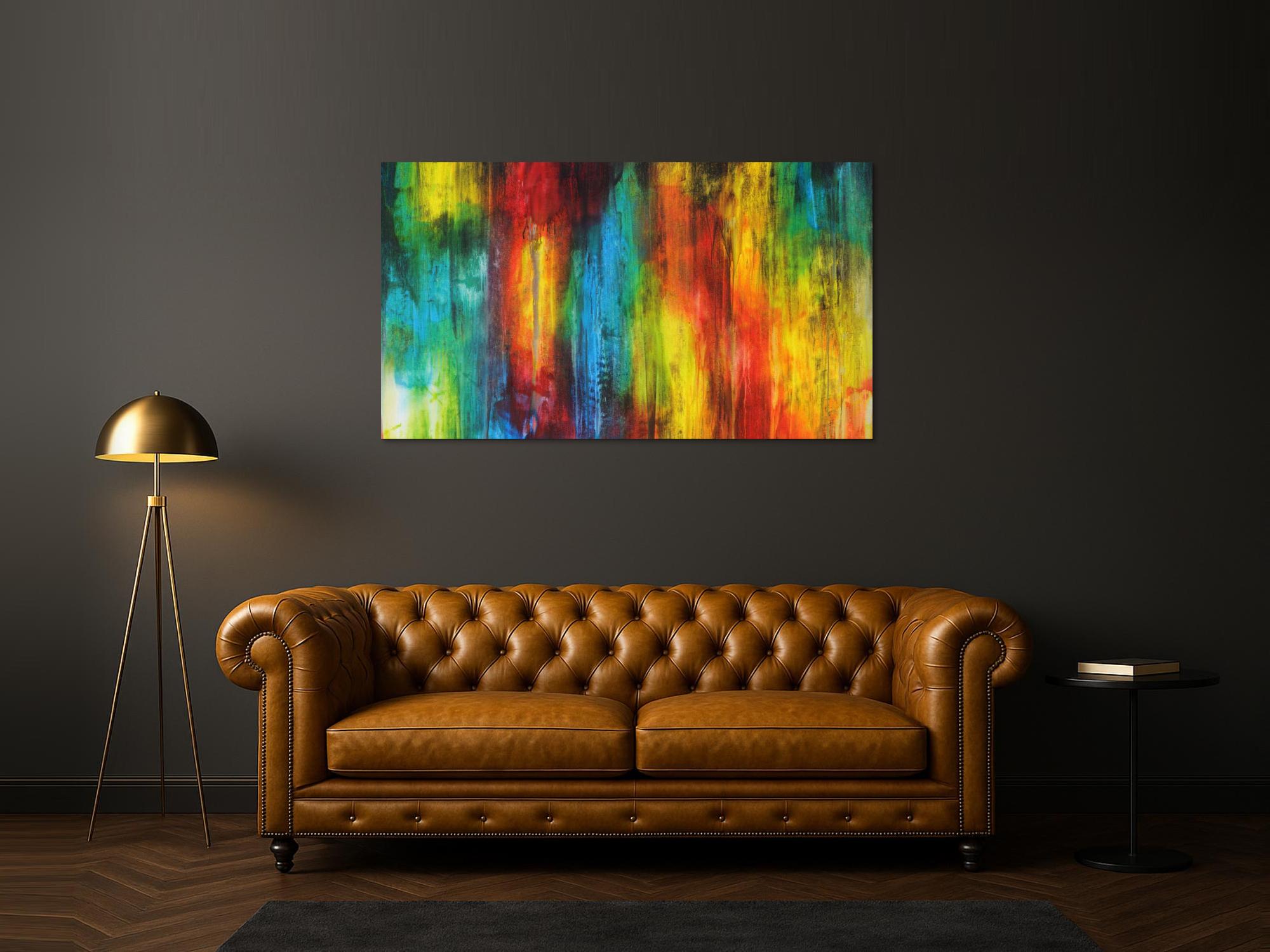 Abstraktes Bild auf Leinwand