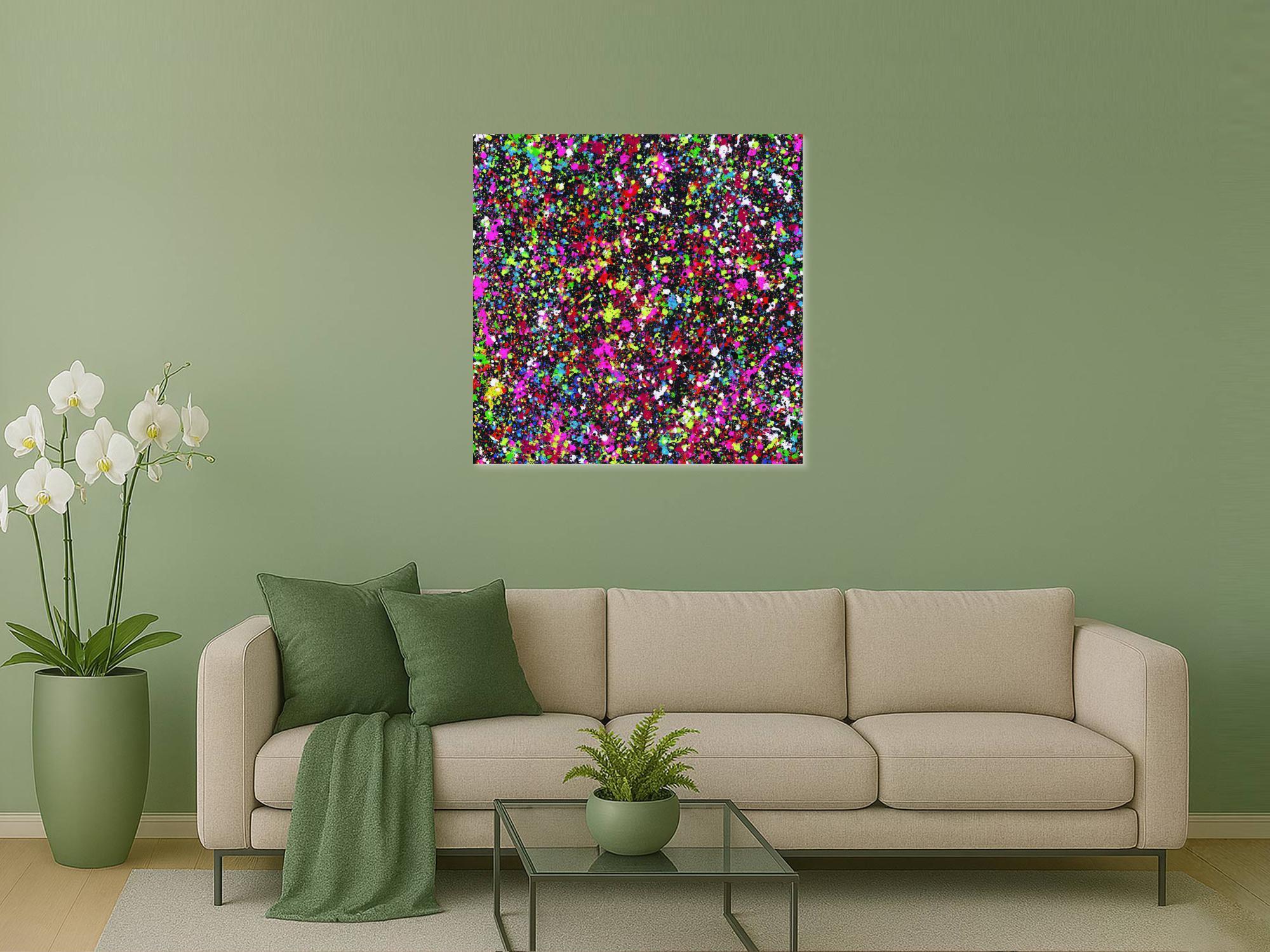 Abstraktes Bild auf Leinwand