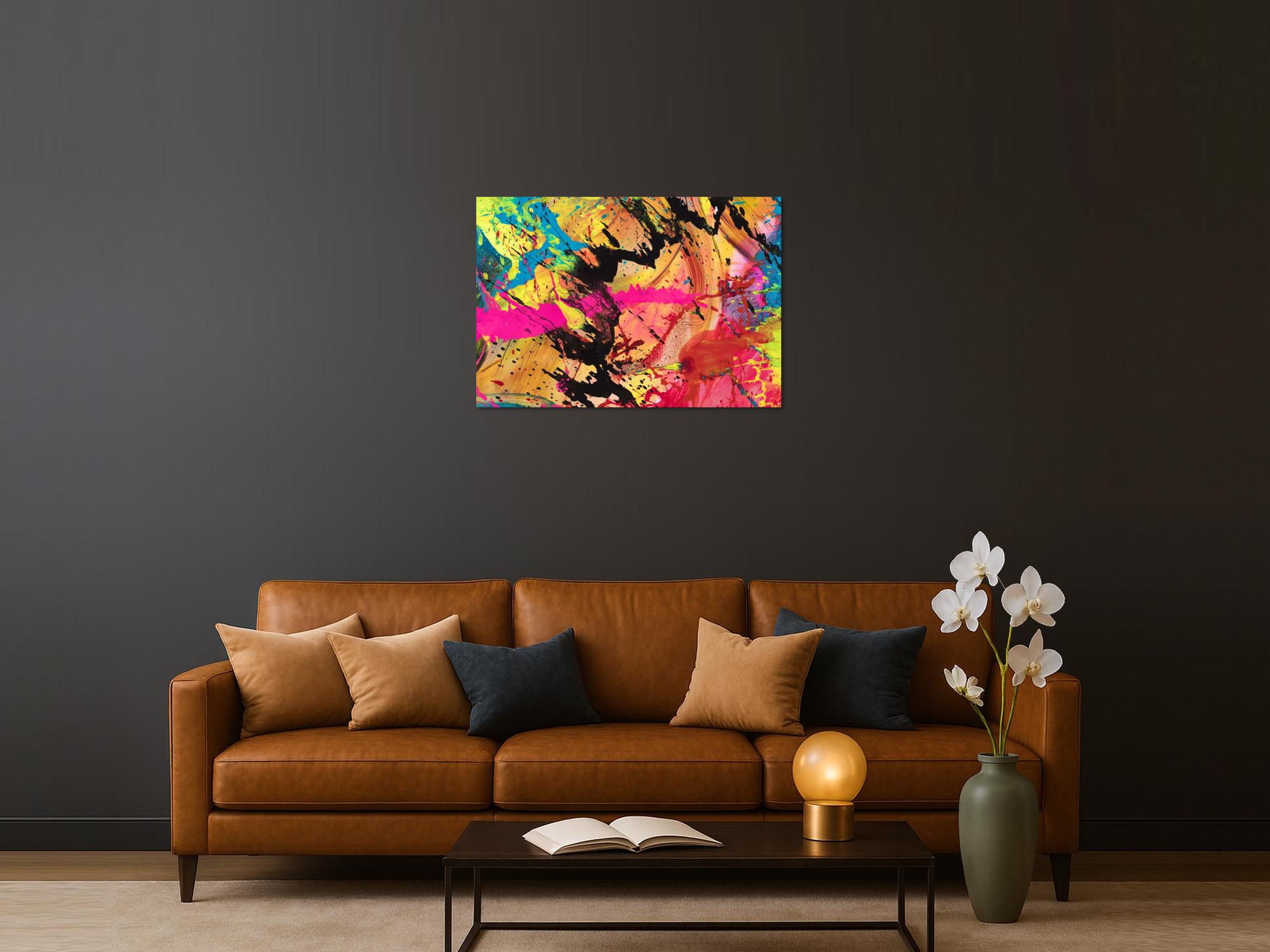 Abstraktes Bild auf Leinwand