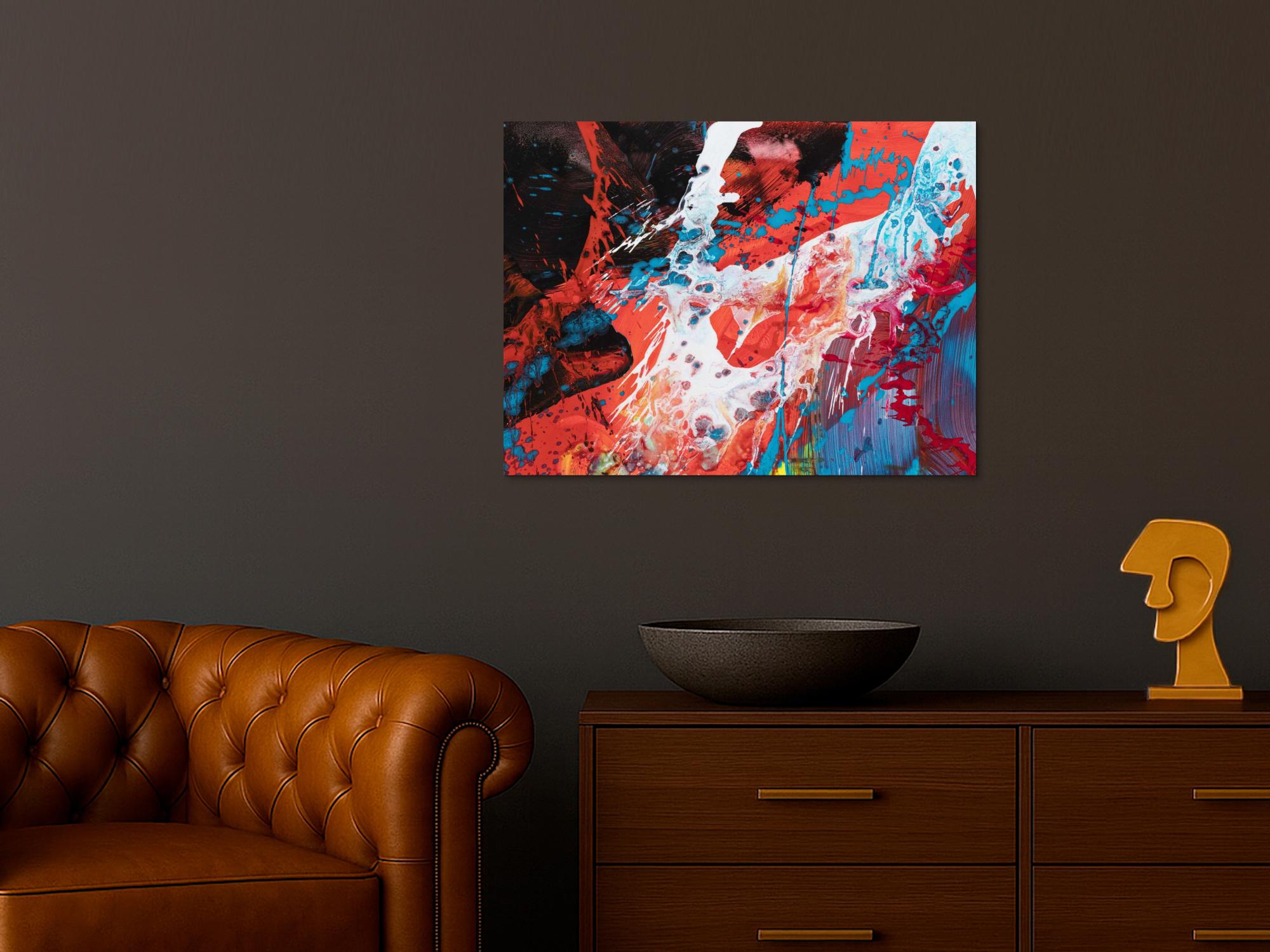 Abstraktes Bild auf Leinwand