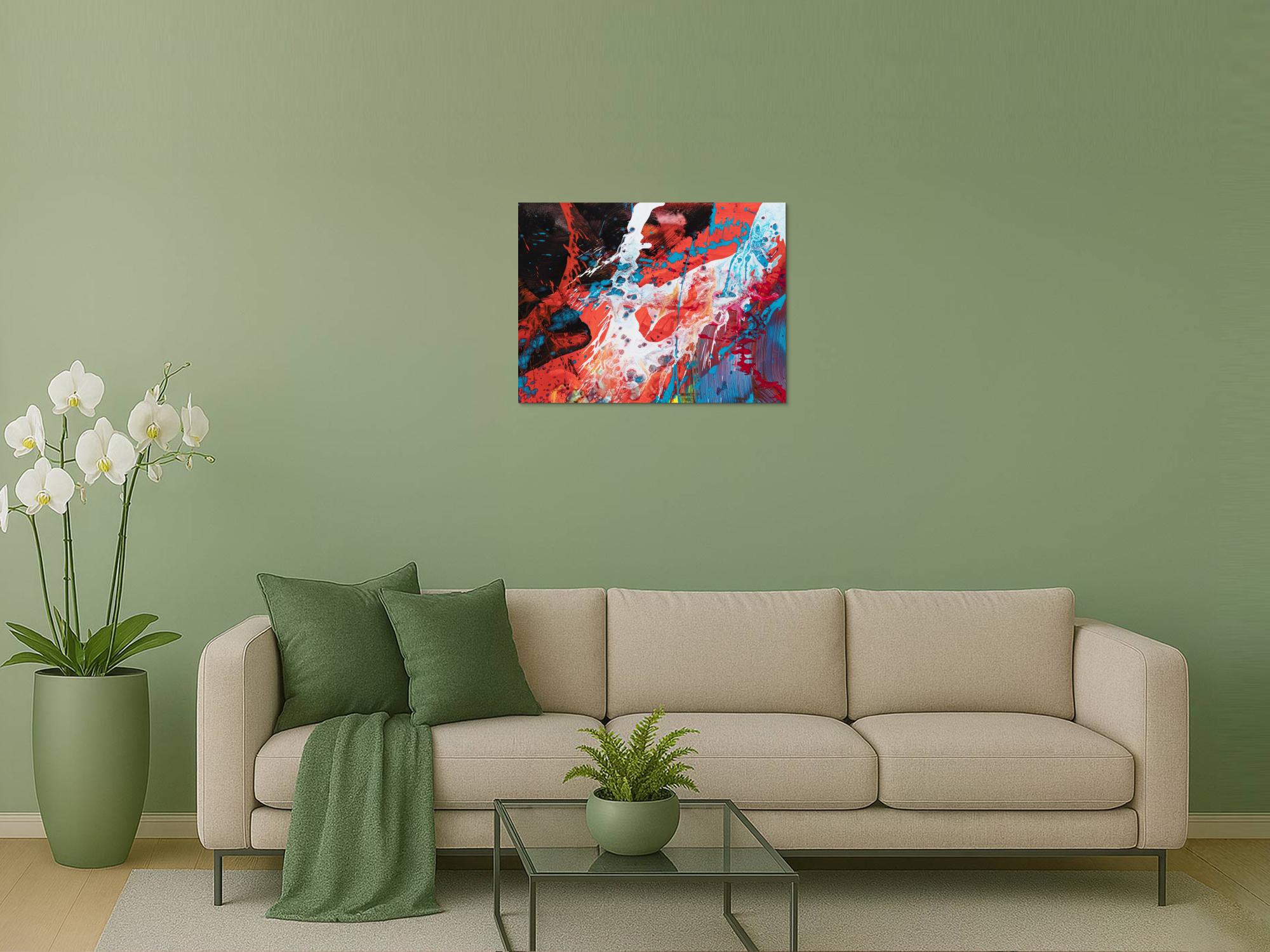 Abstraktes Bild auf Leinwand