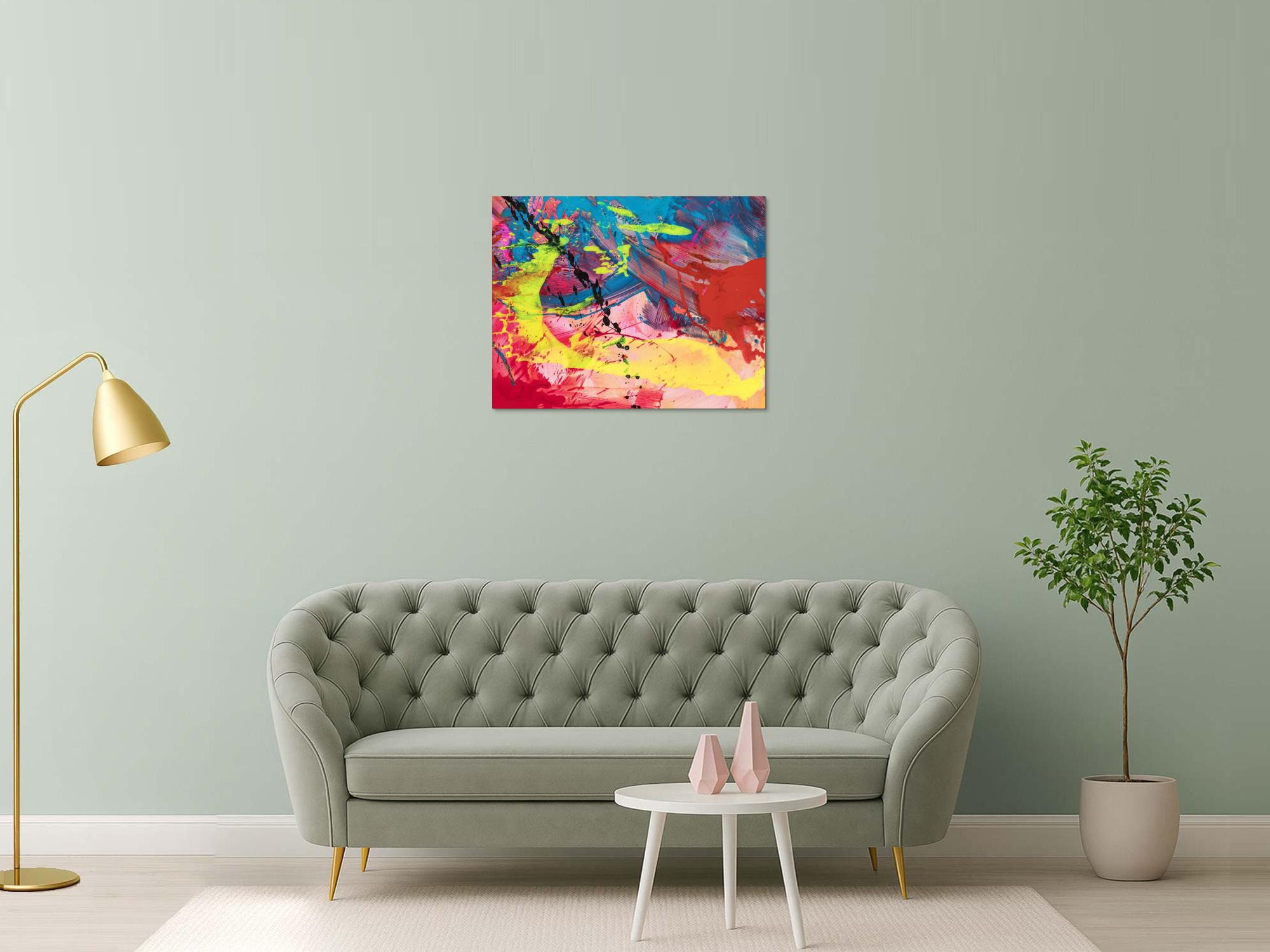 Abstraktes Bild auf Leinwand