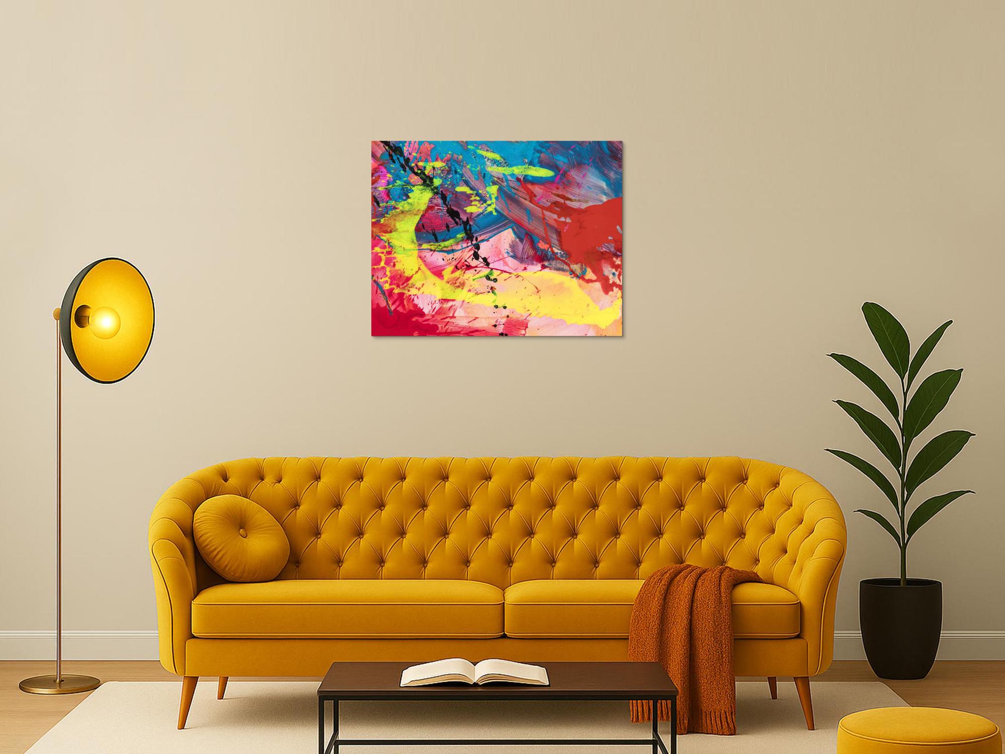 Abstraktes Bild auf Leinwand