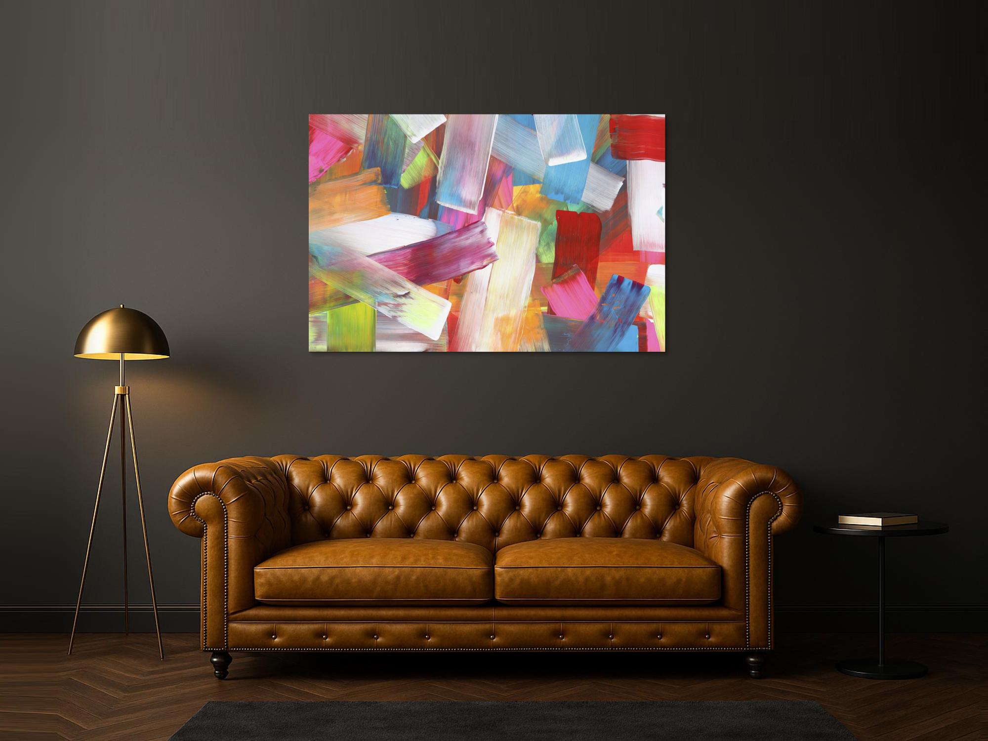 Abstraktes Bild auf Leinwand