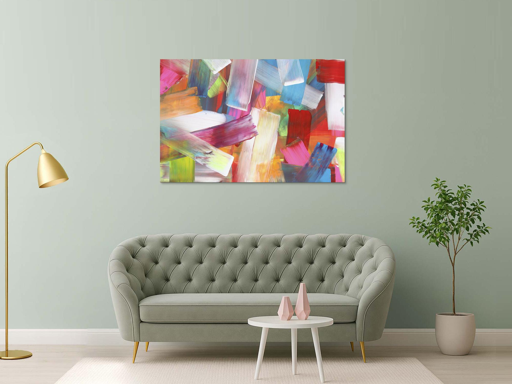 Abstraktes Bild auf Leinwand