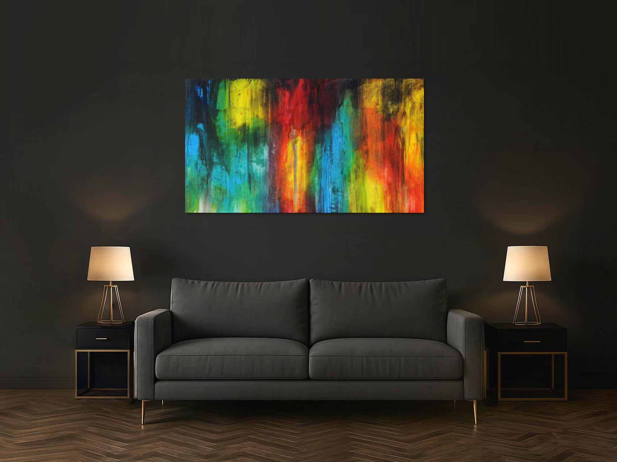 Abstraktes Bild auf Leinwand