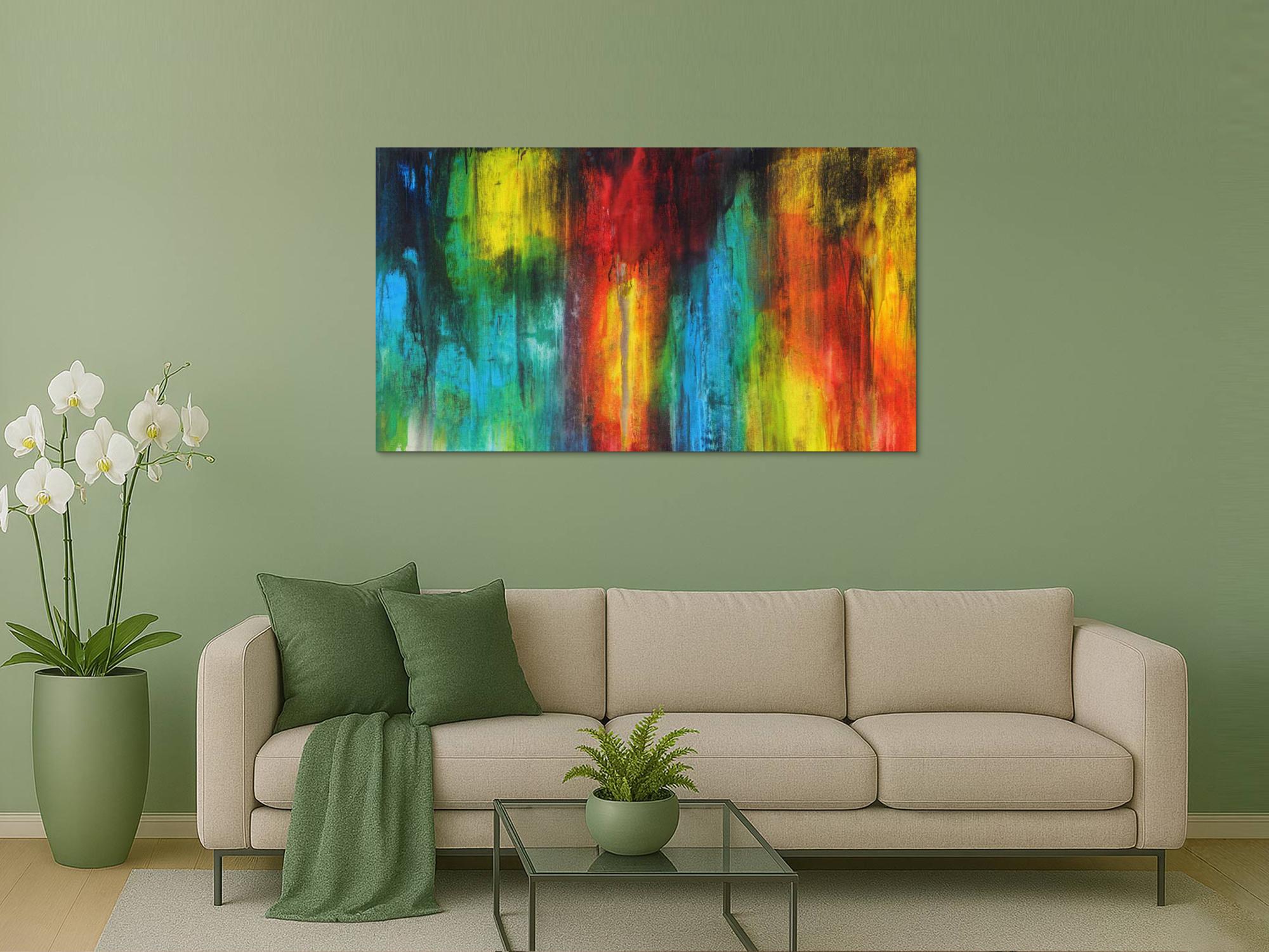 Abstraktes Bild auf Leinwand