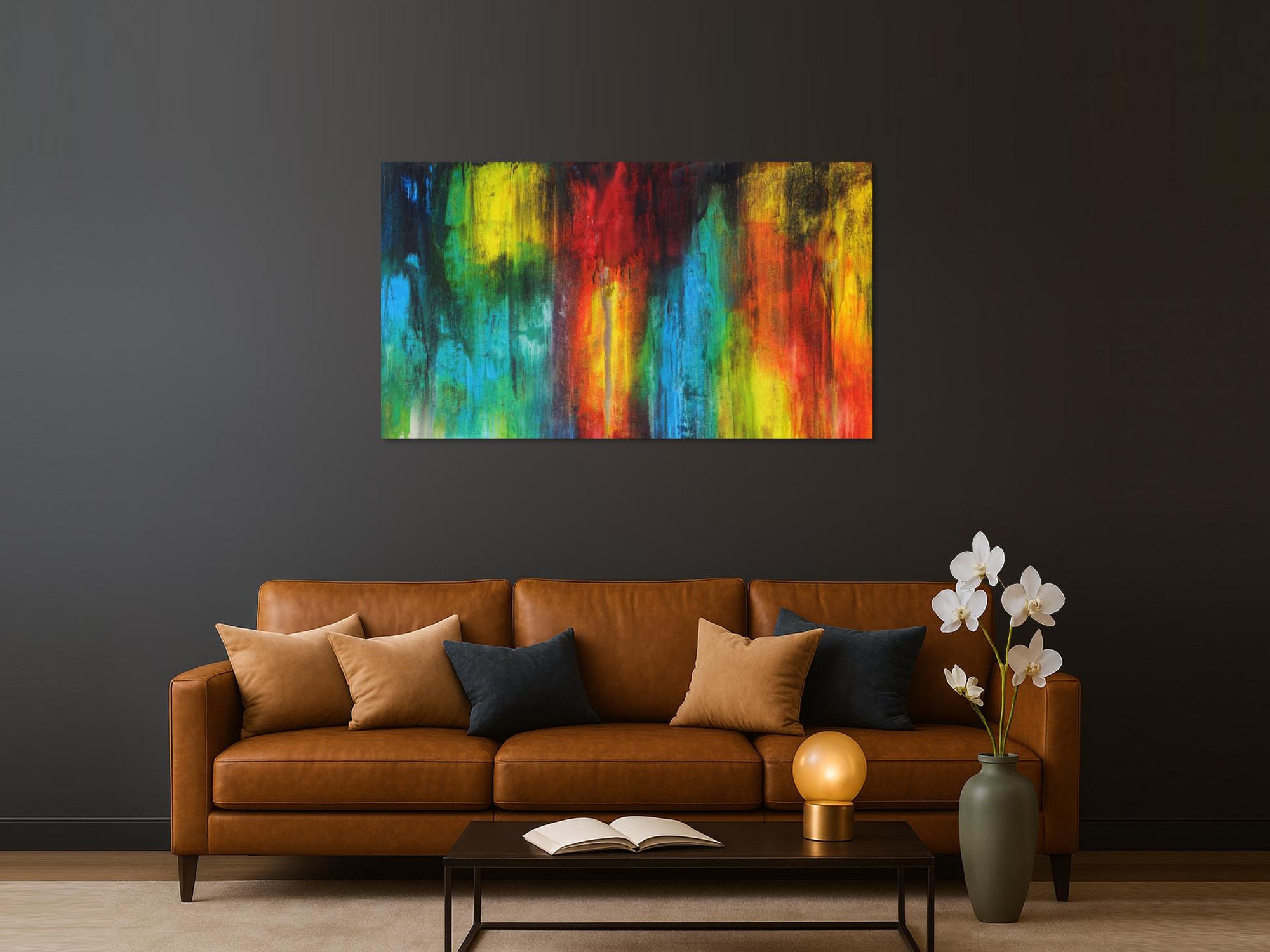 Abstraktes Bild auf Leinwand