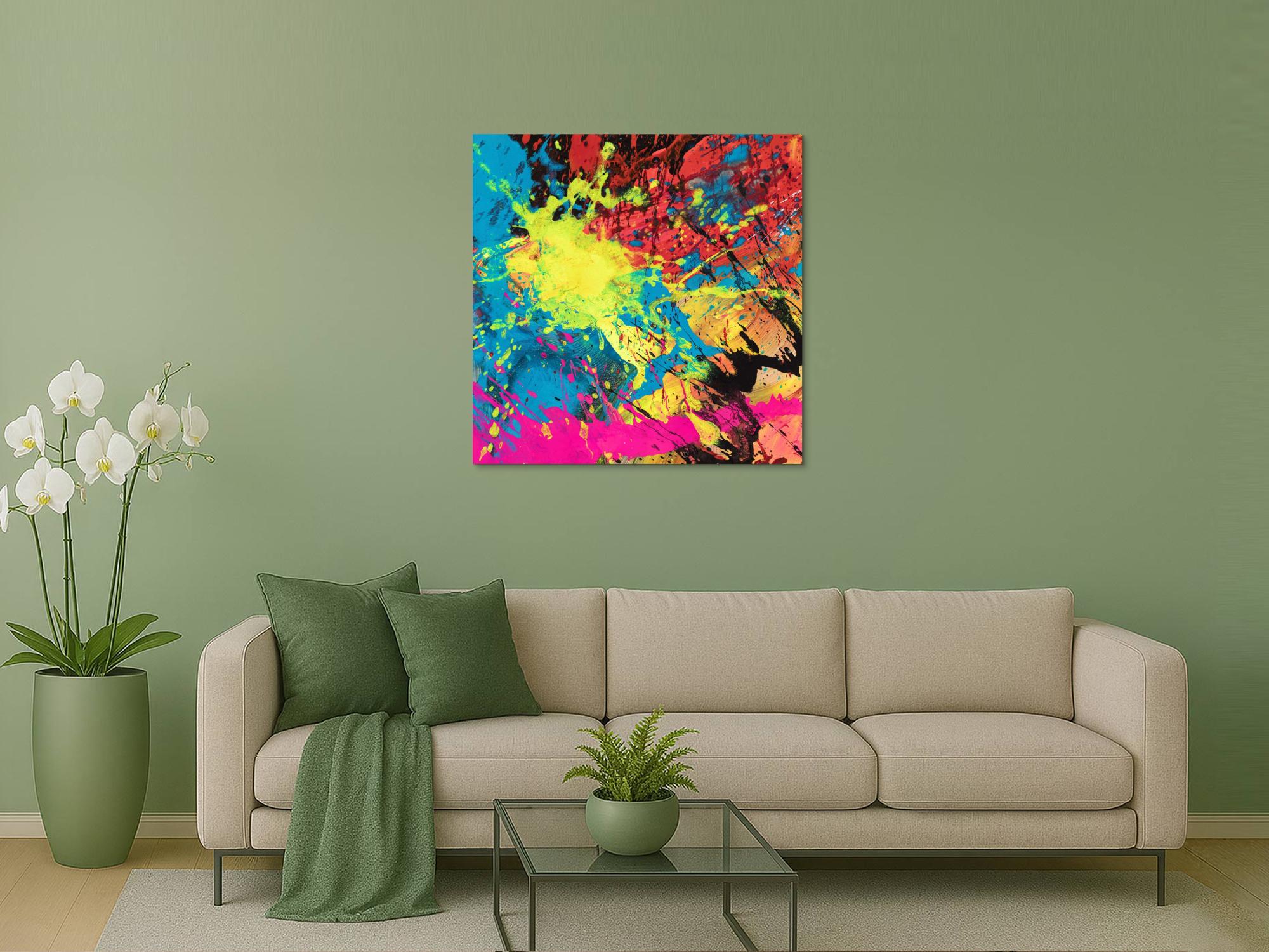 Abstraktes Bild auf Leinwand