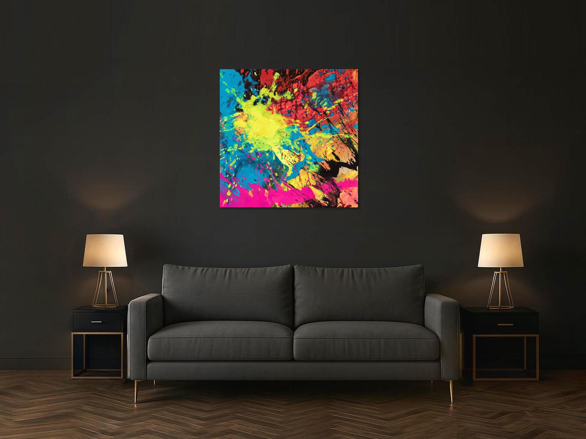 Abstraktes Bild auf Leinwand