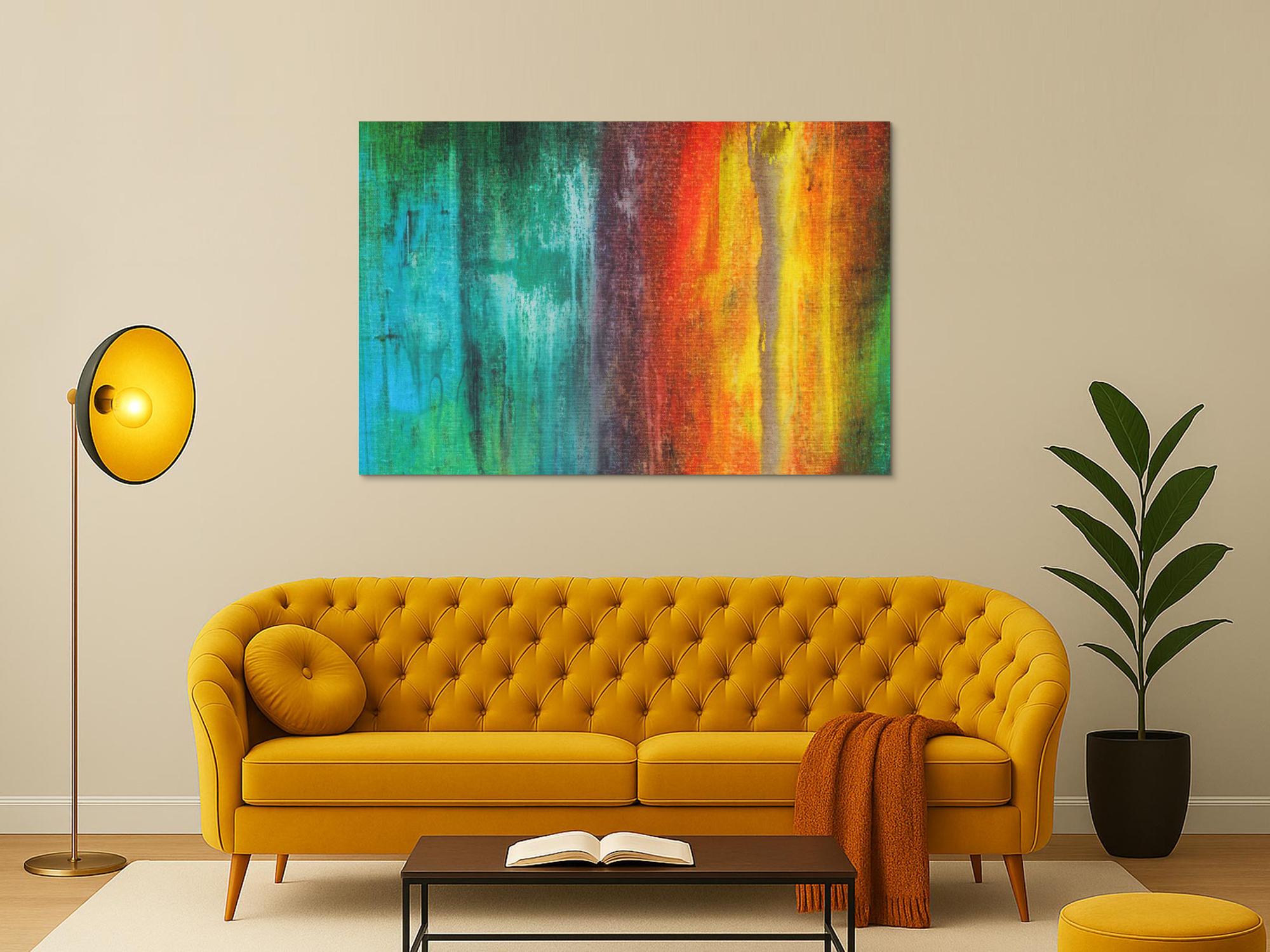 Abstraktes Bild auf Leinwand