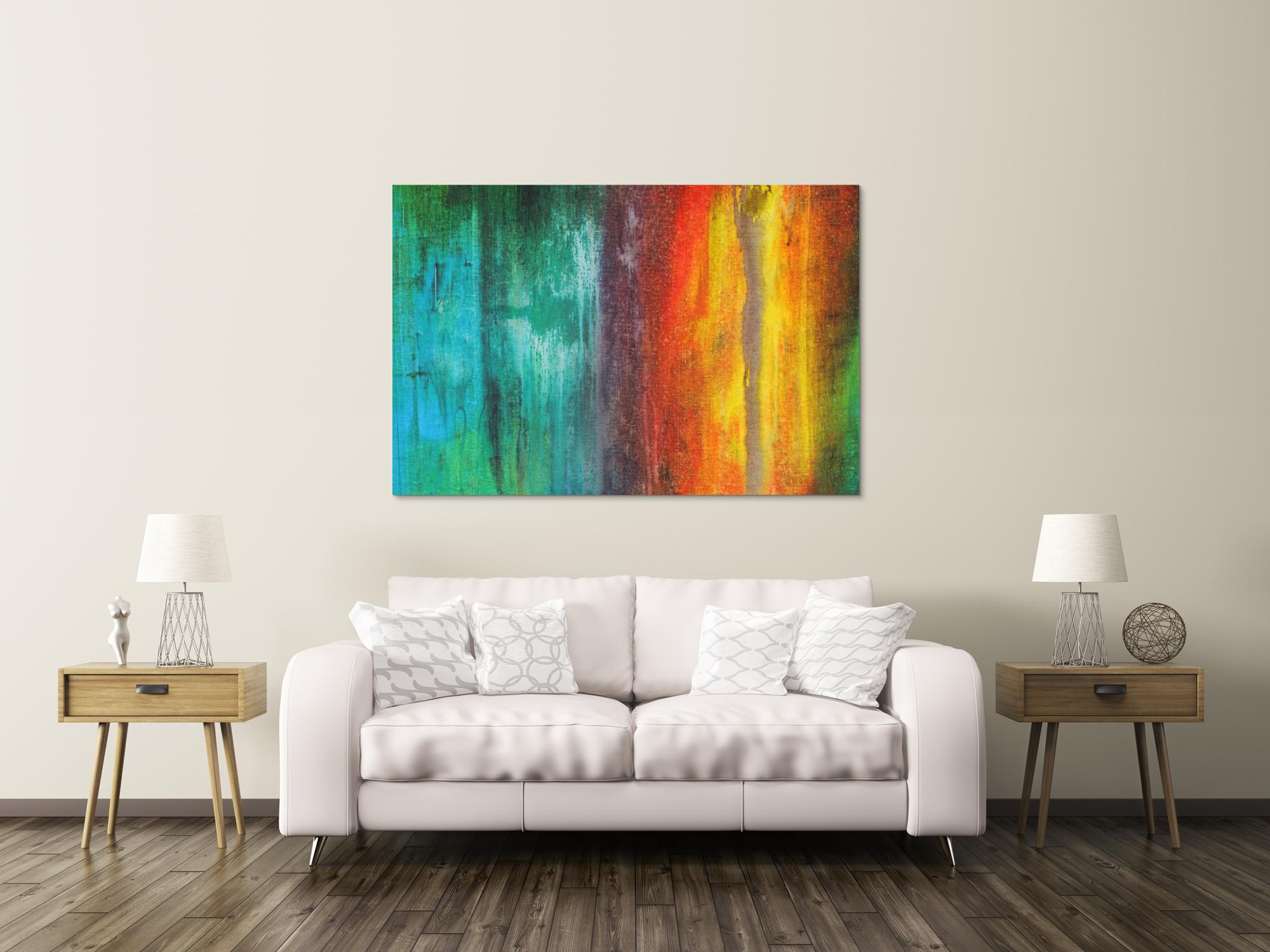 Abstraktes Bild auf Leinwand