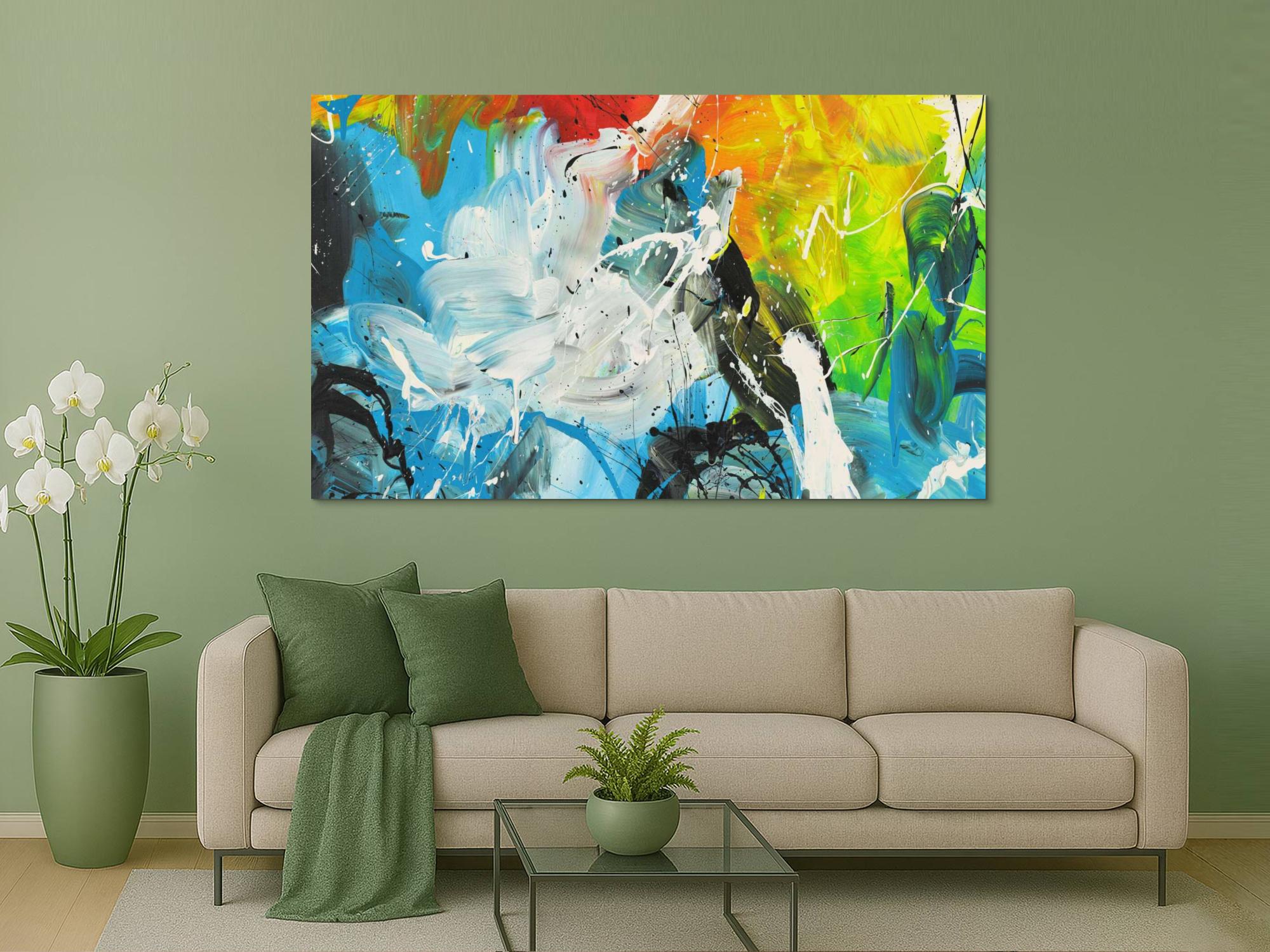 Abstraktes Bild auf Leinwand