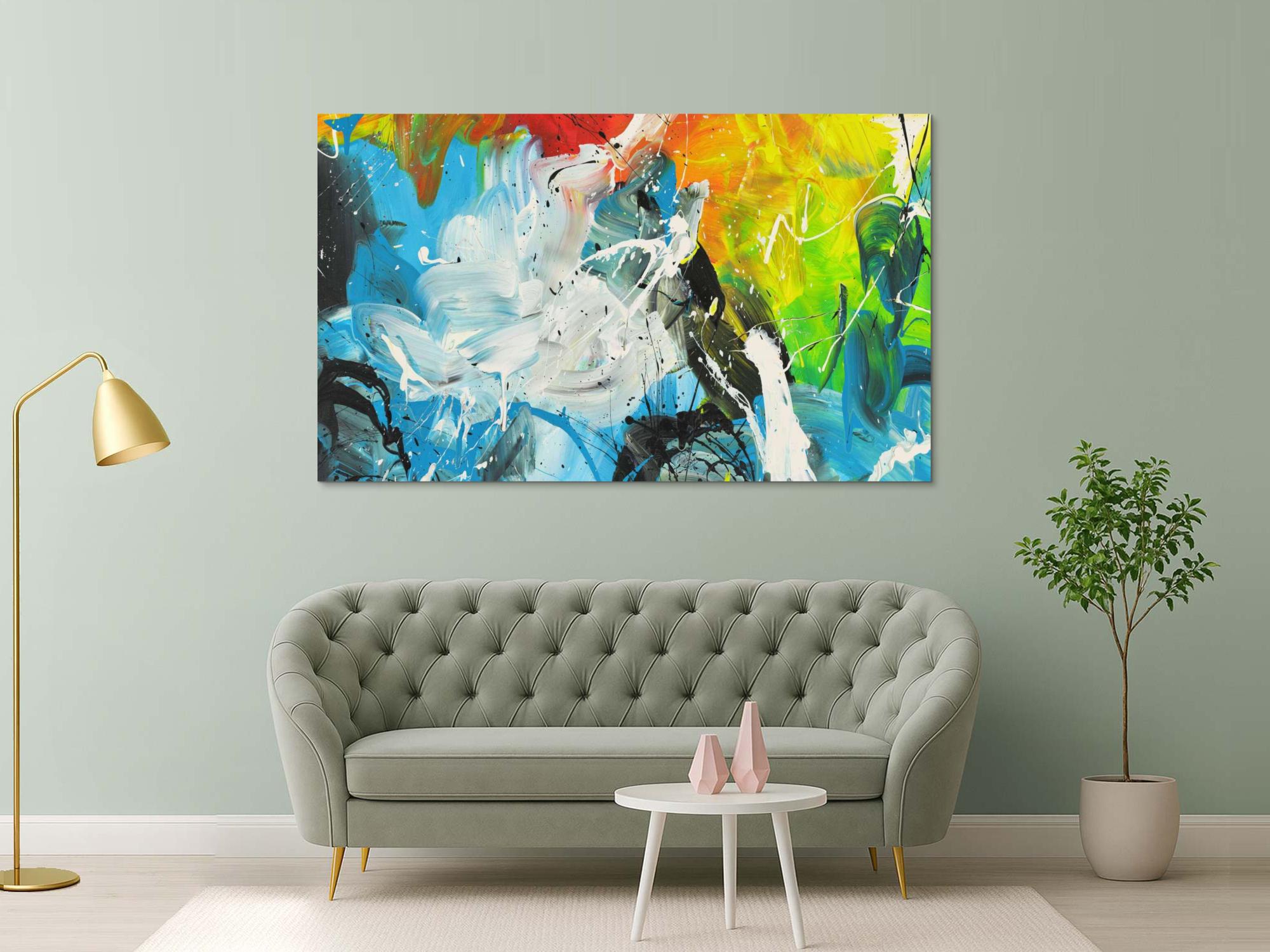 Abstraktes Bild auf Leinwand