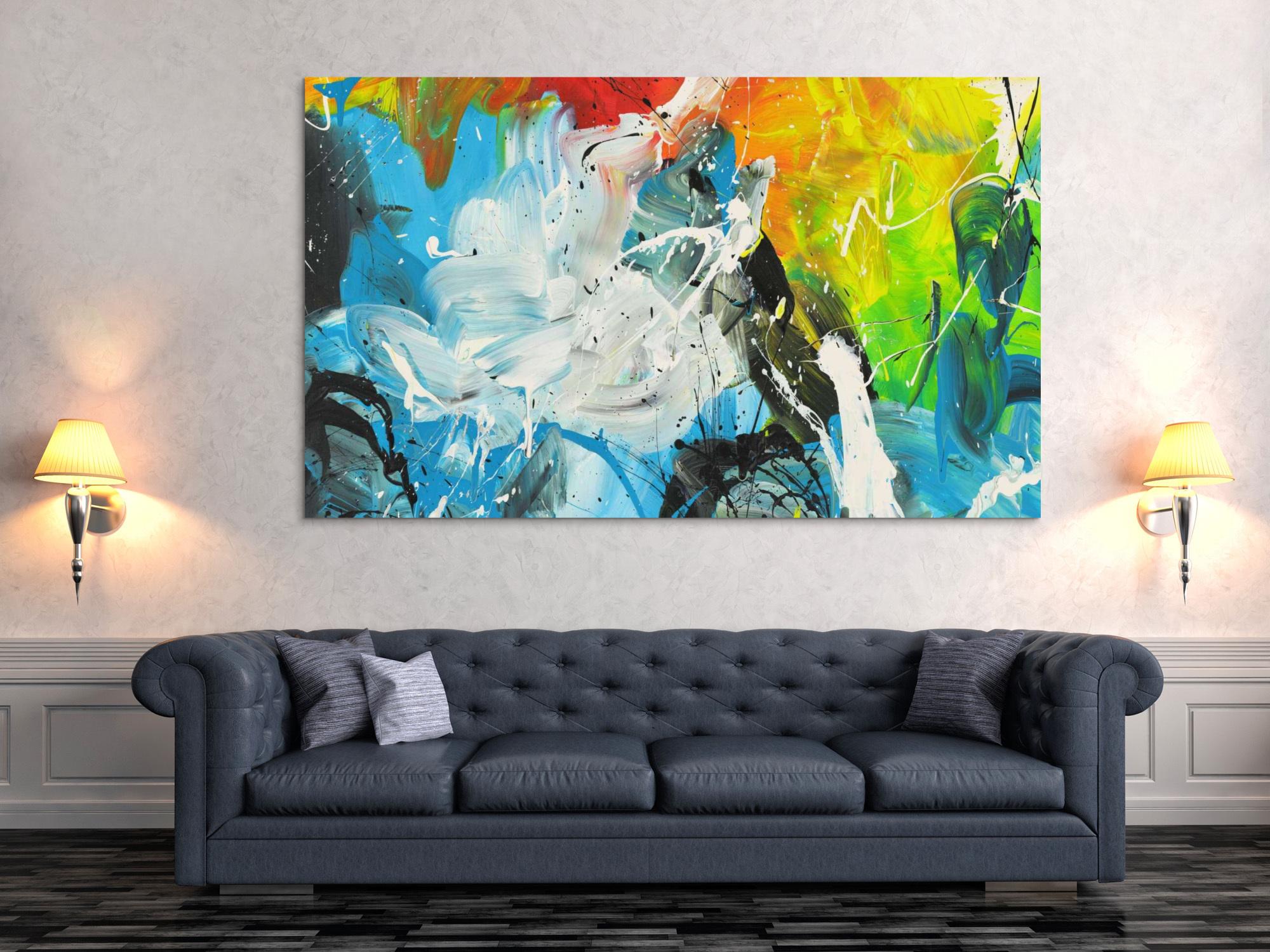 Abstraktes Bild auf Leinwand