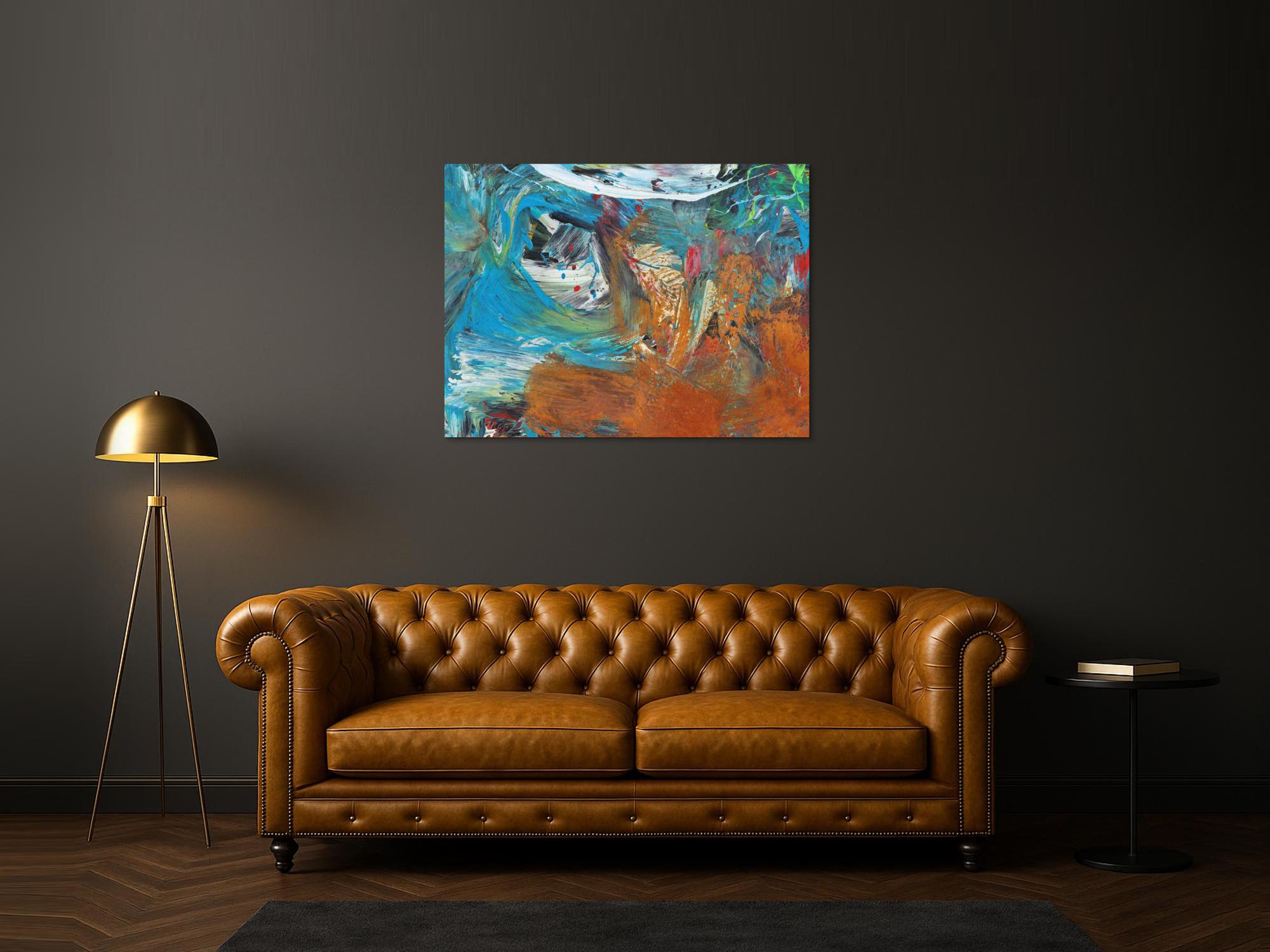 Abstraktes Bild auf Leinwand