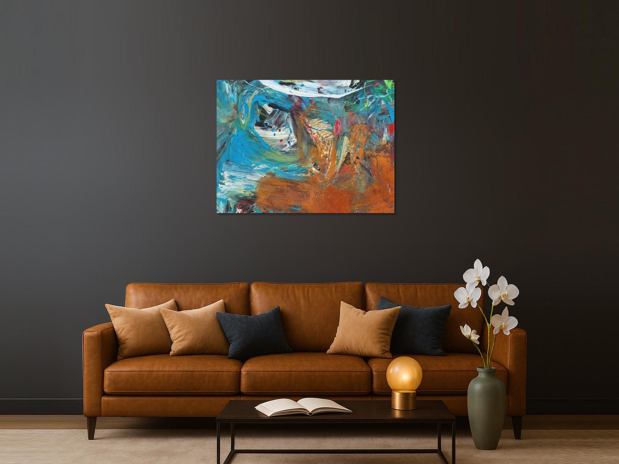 Abstraktes Bild auf Leinwand