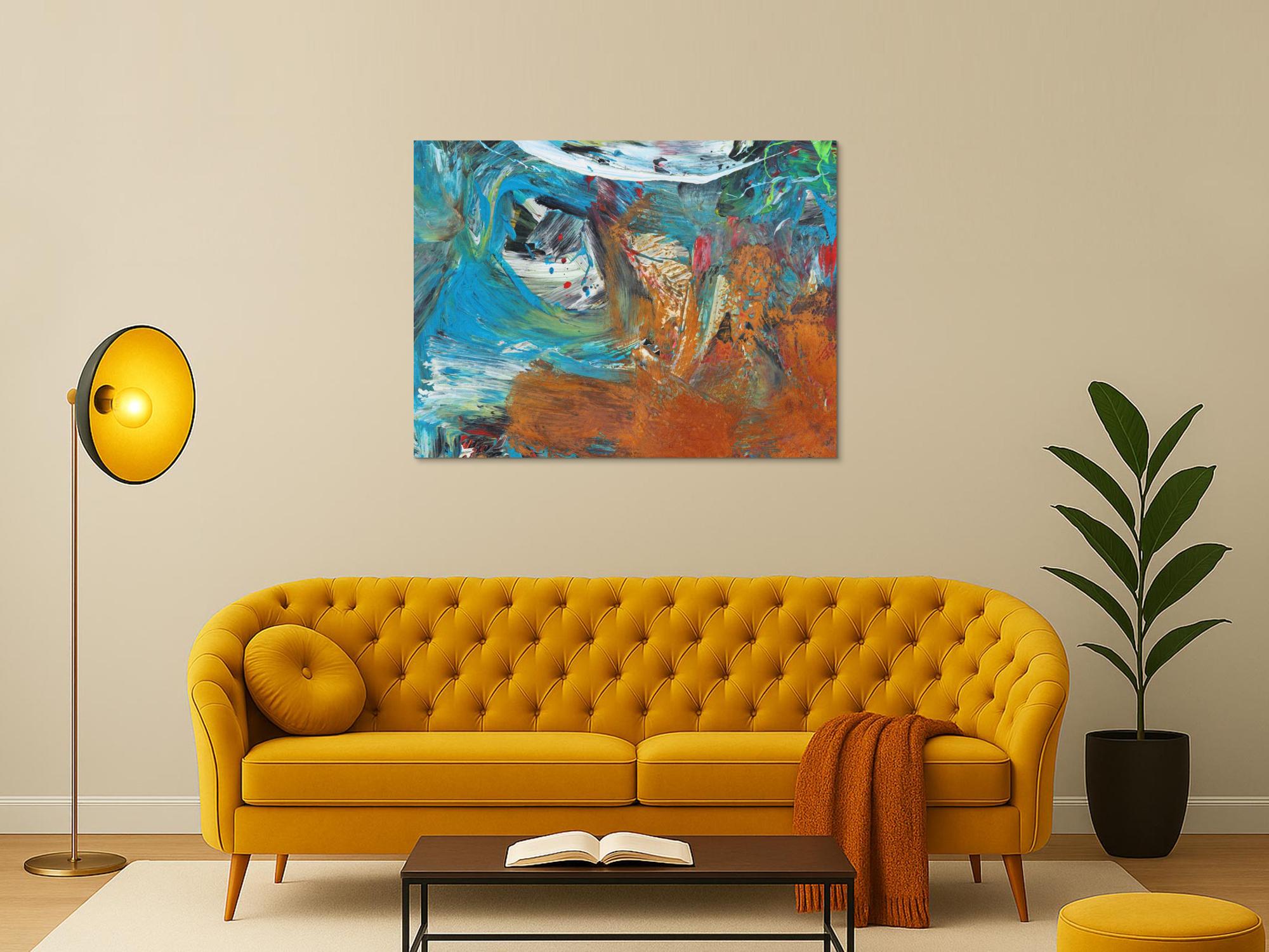 Abstraktes Bild auf Leinwand