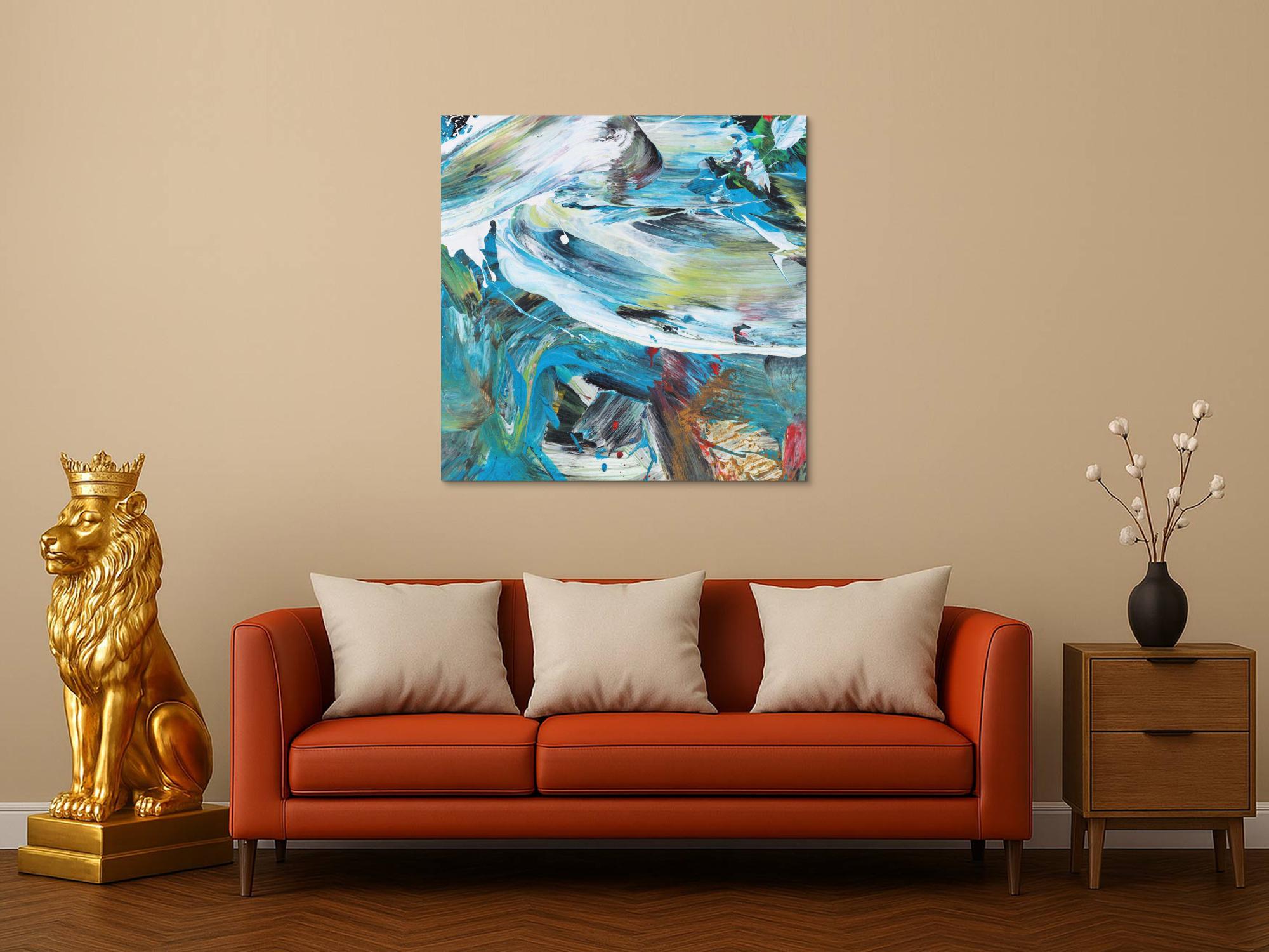 Abstraktes Bild auf Leinwand