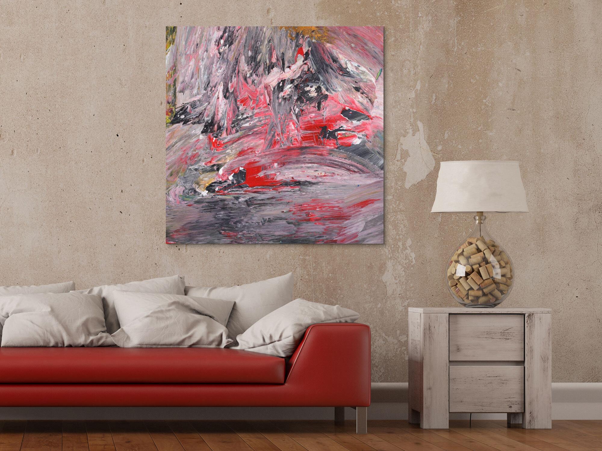 Abstraktes Bild auf Leinwand