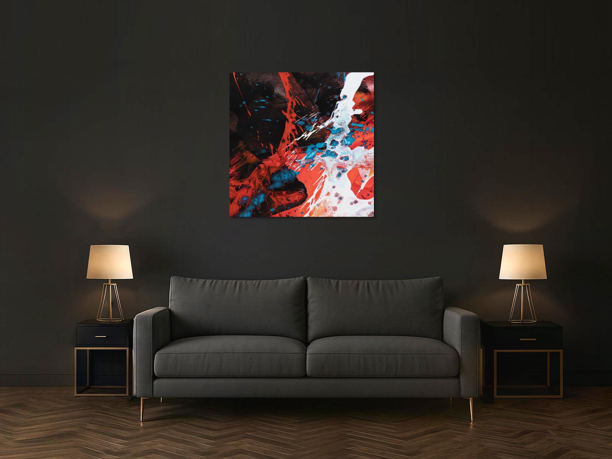 Abstraktes Bild auf Leinwand