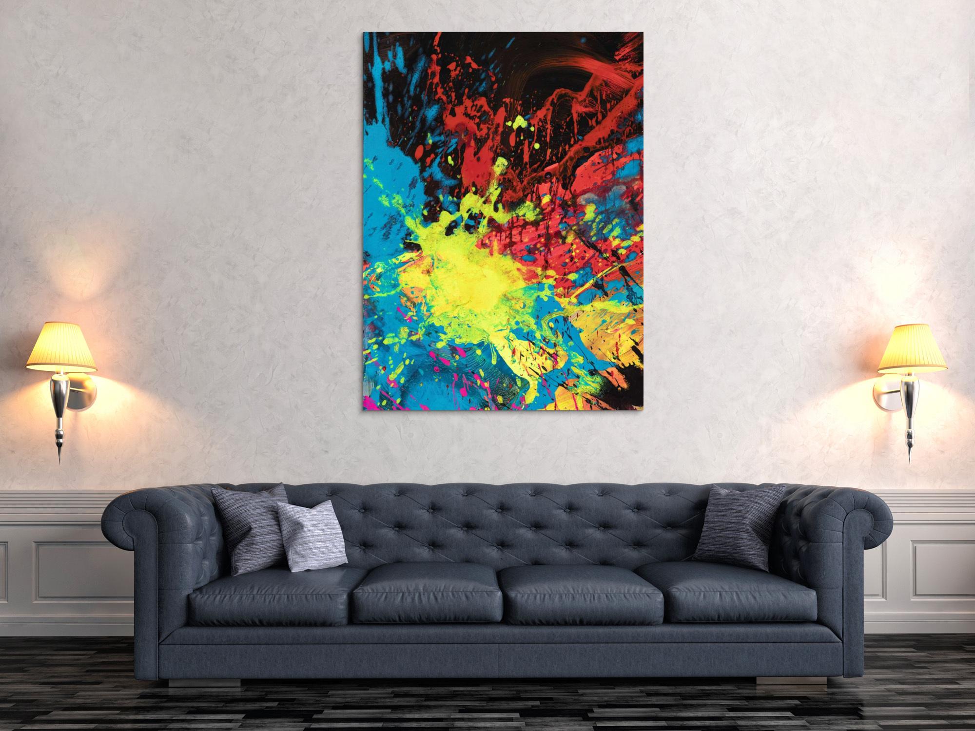 Abstraktes Bild auf Leinwand
