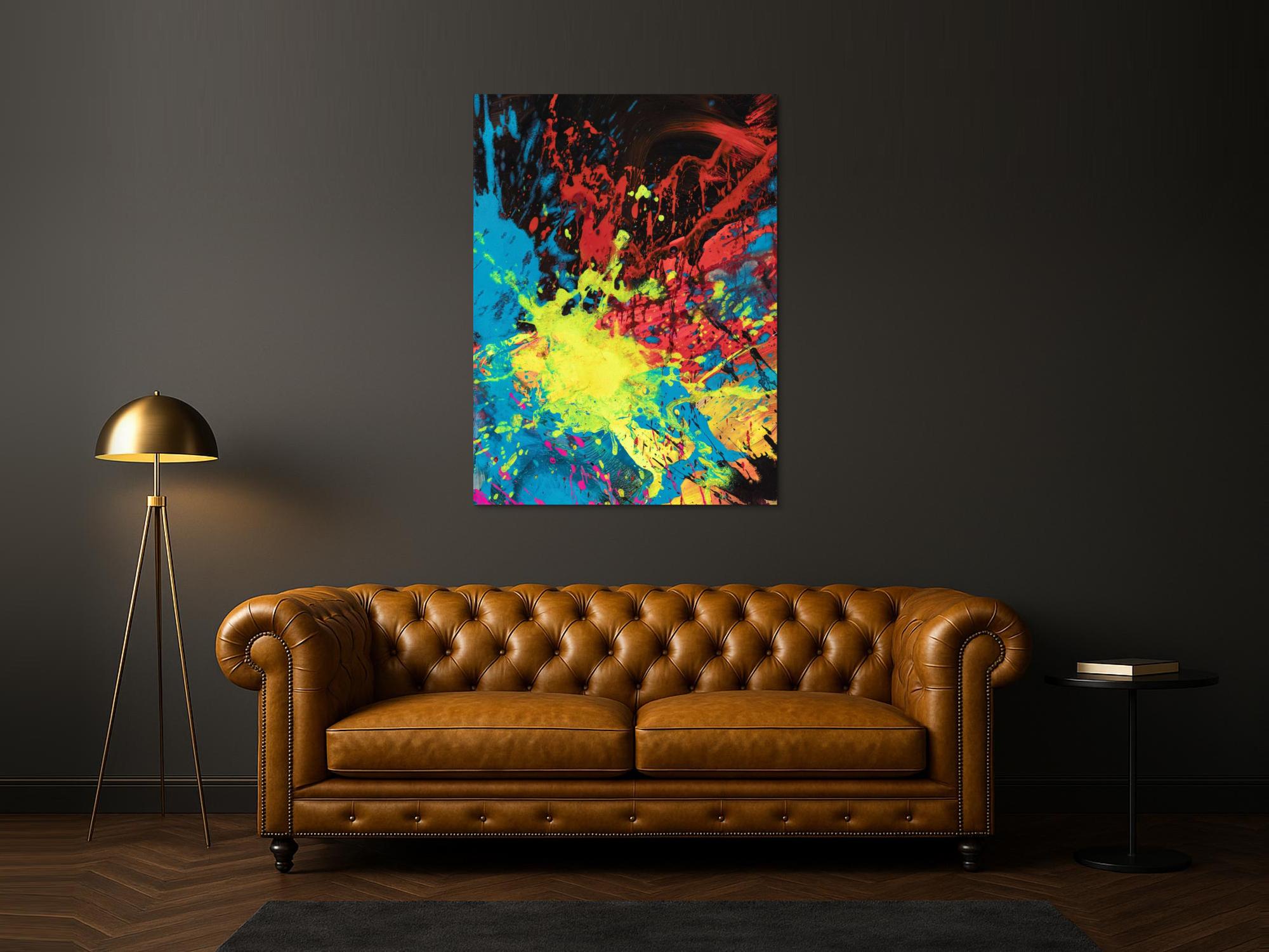 Abstraktes Bild auf Leinwand