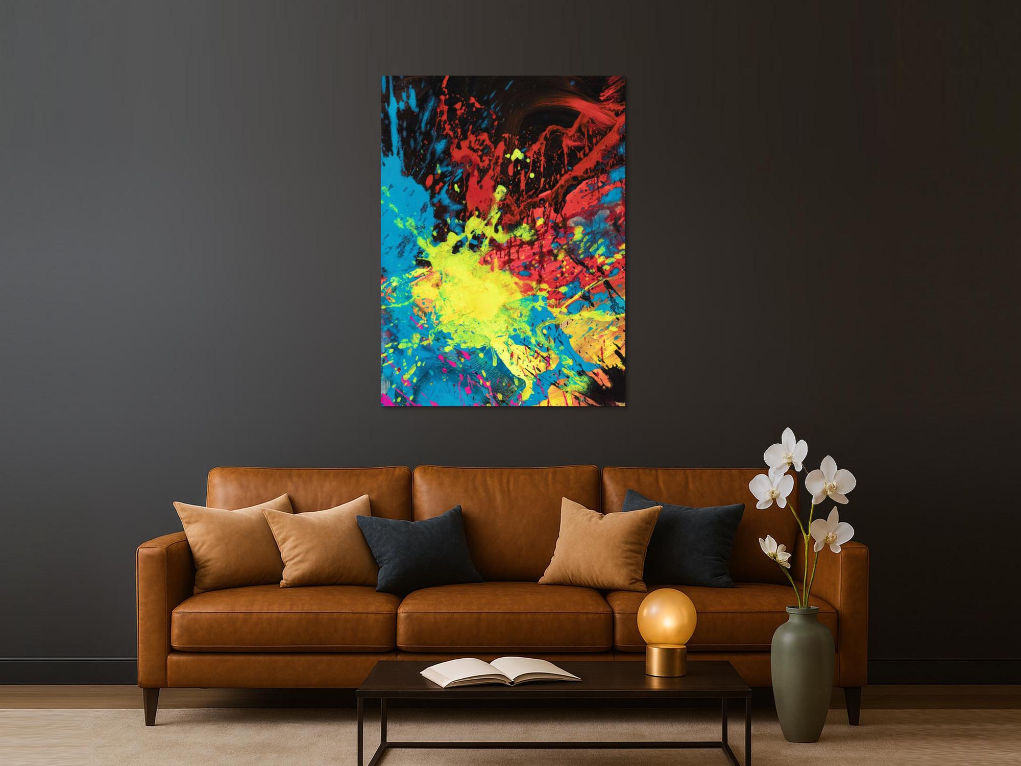 Abstraktes Bild auf Leinwand