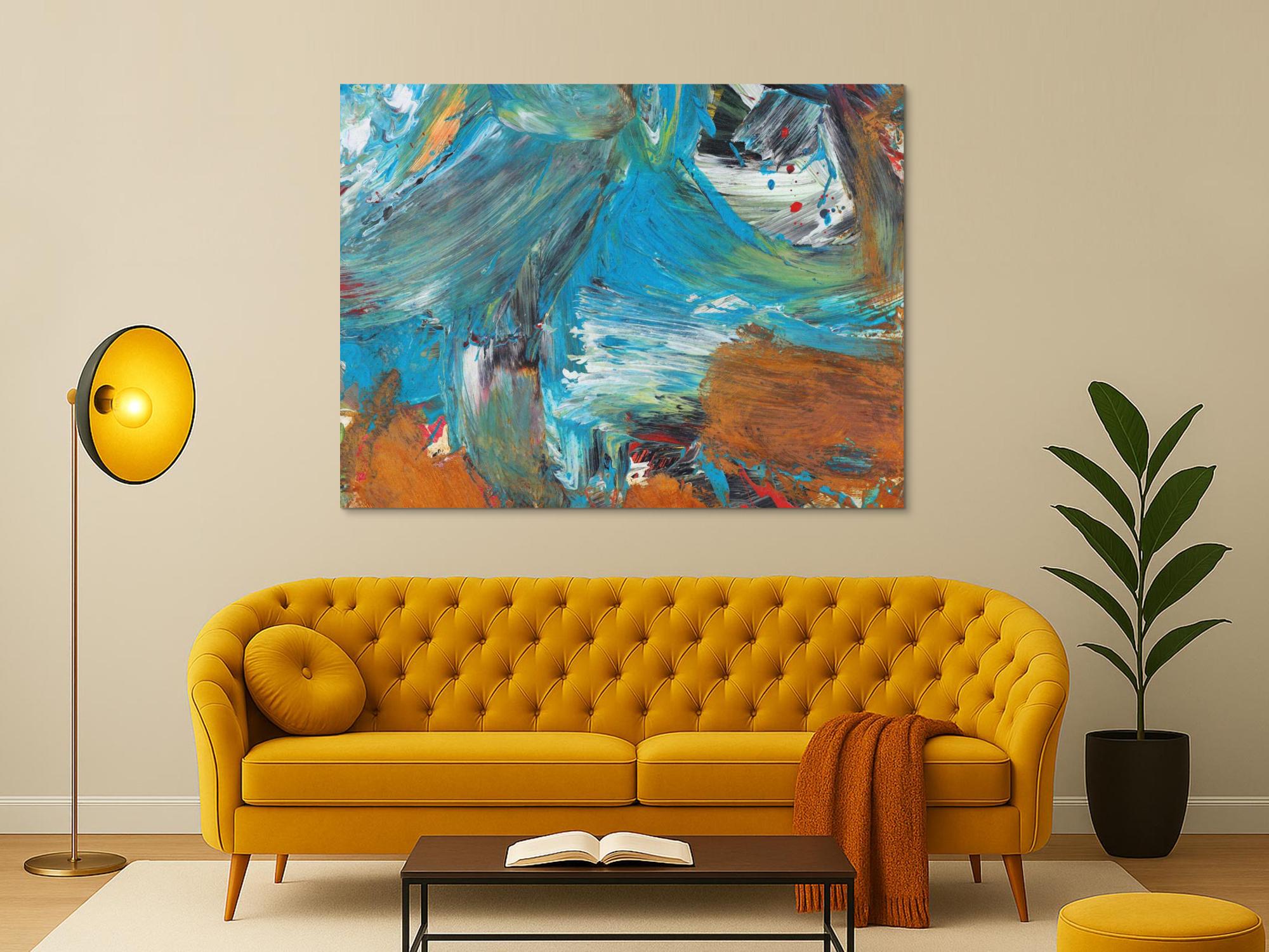 Abstraktes Bild auf Leinwand