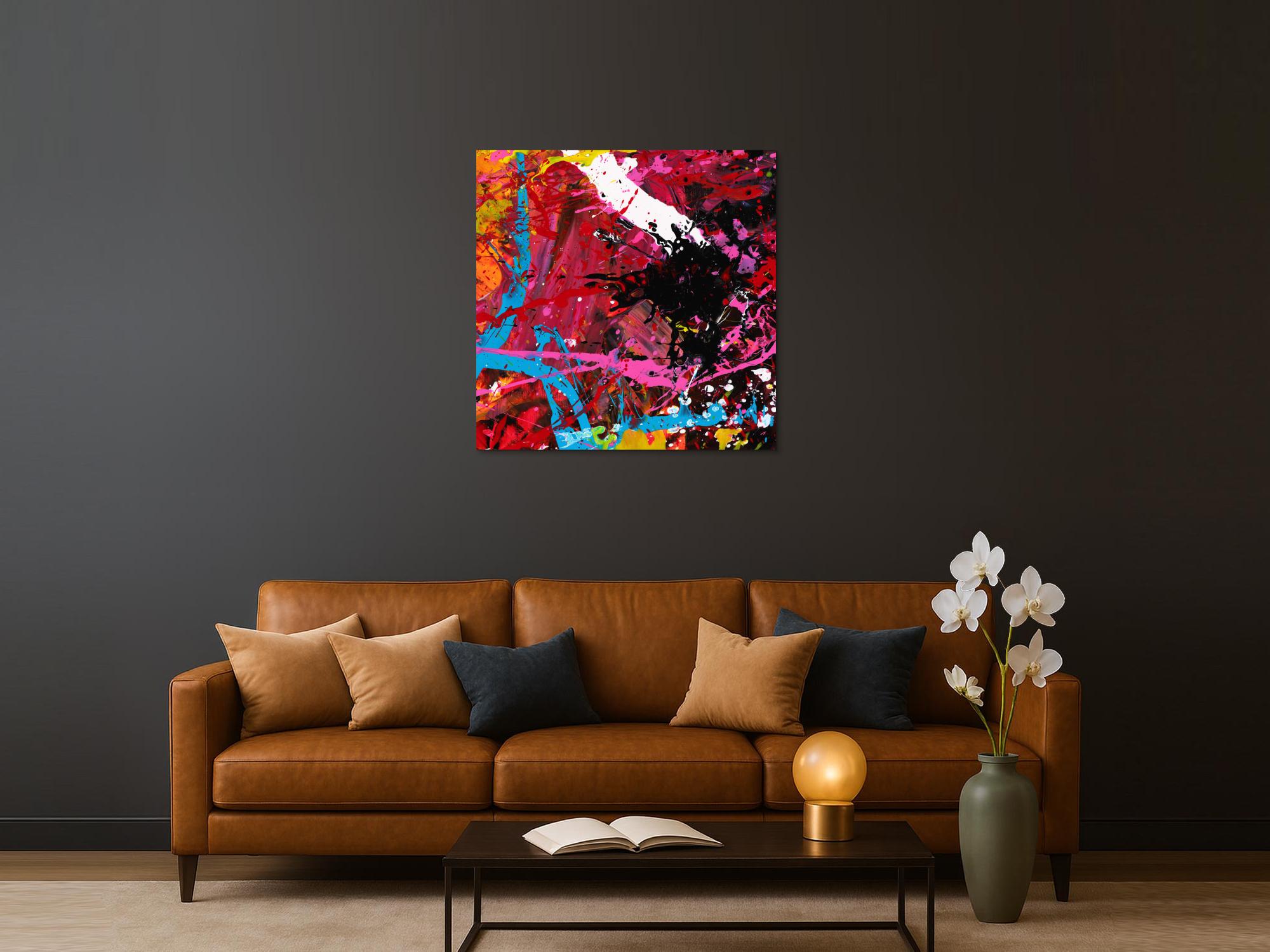 Abstraktes Bild auf Leinwand