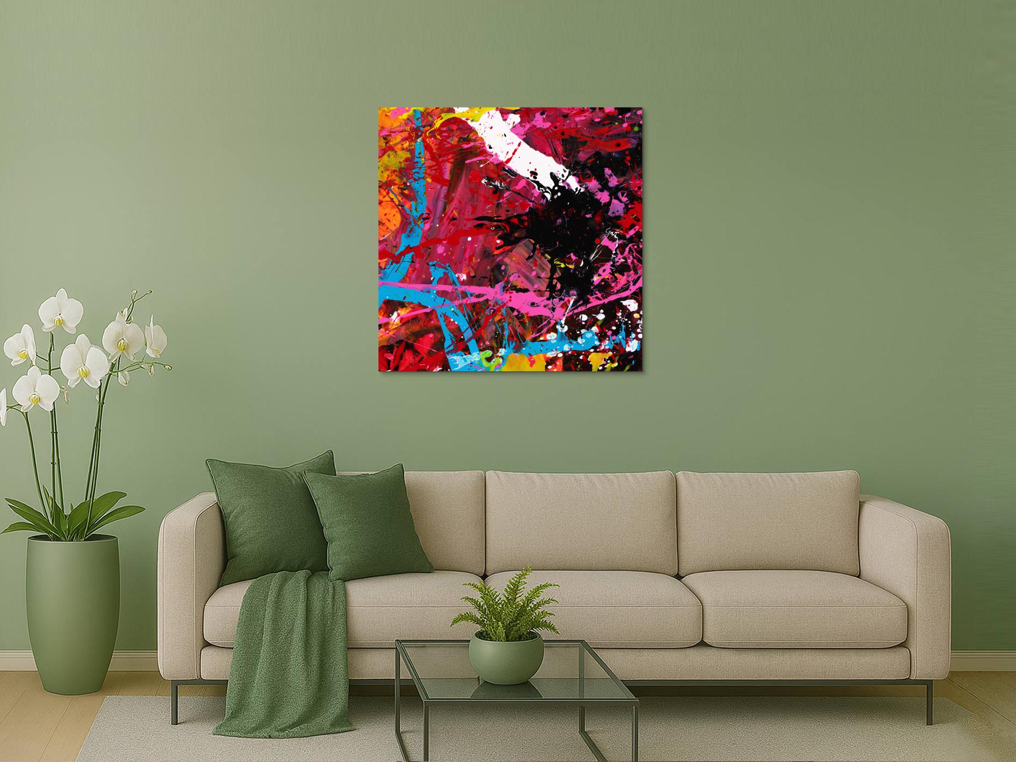 Abstraktes Bild auf Leinwand