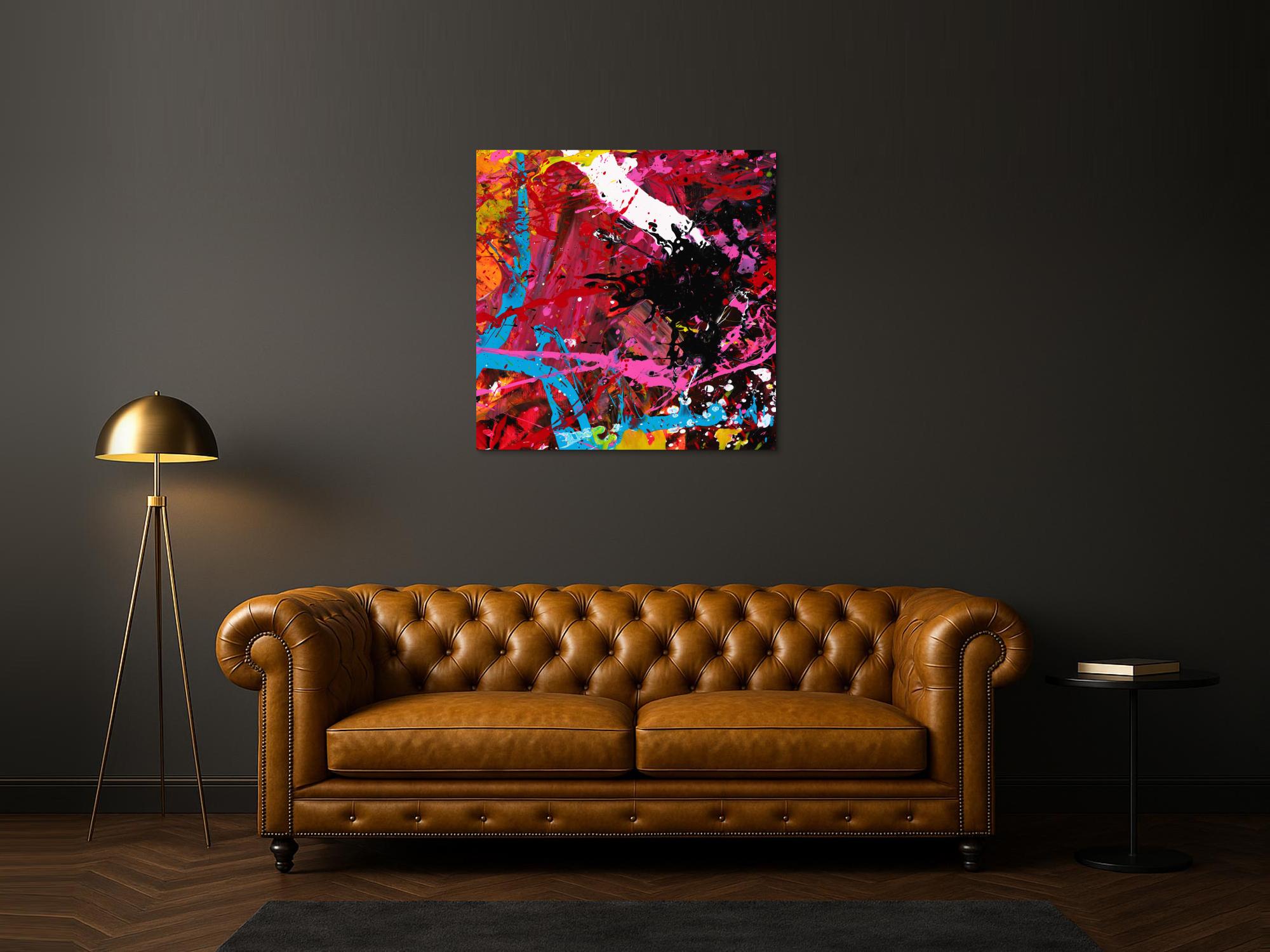 Abstraktes Bild auf Leinwand