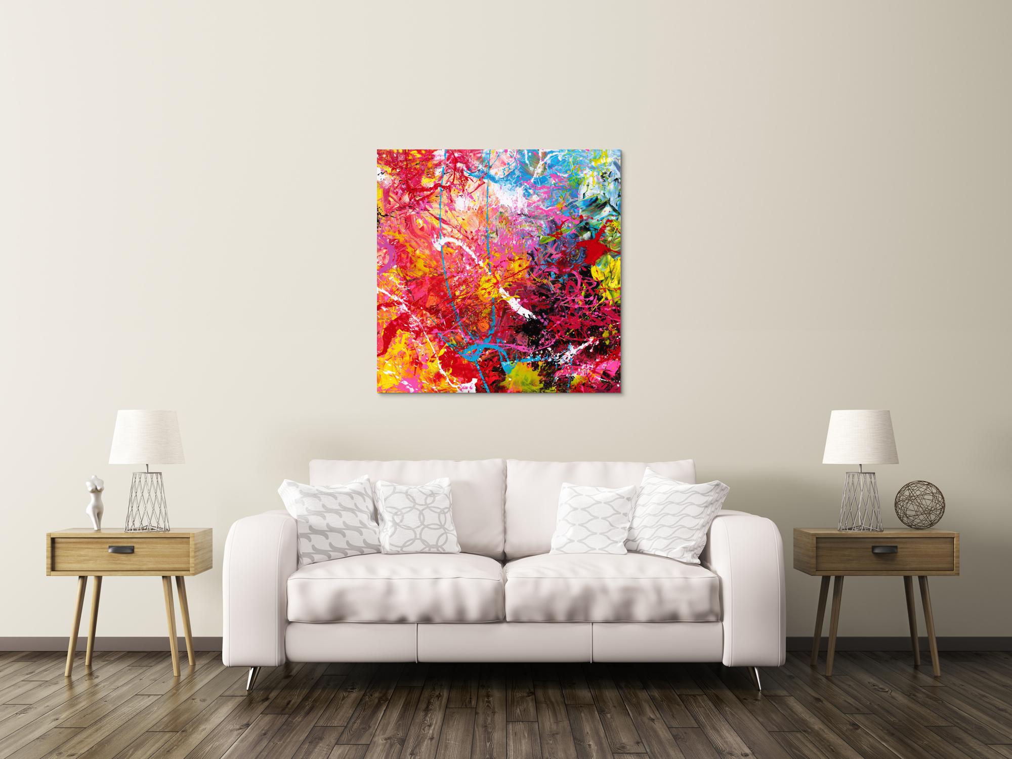 Abstraktes Bild auf Leinwand