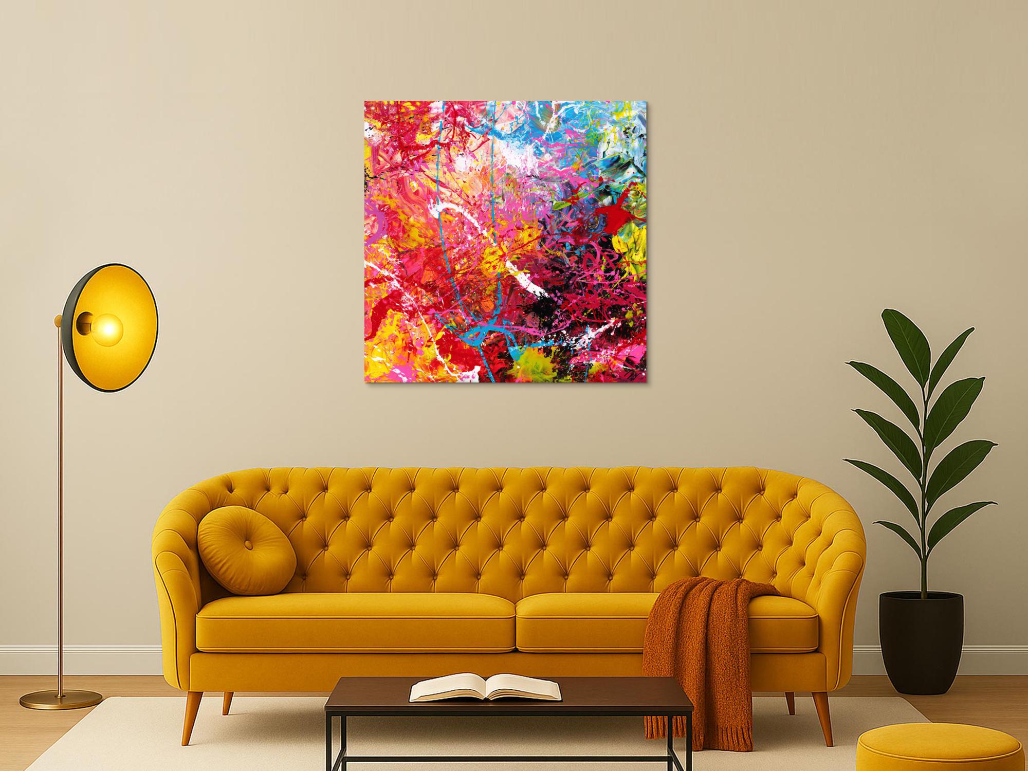 Abstraktes Bild auf Leinwand